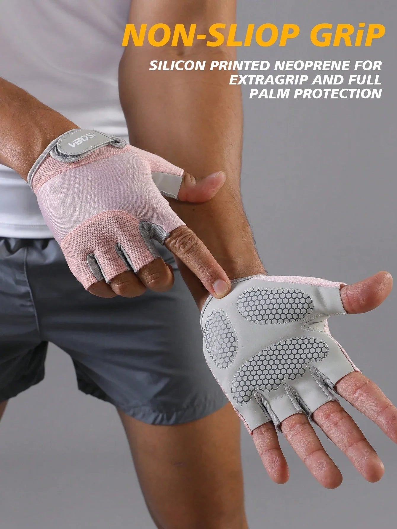 VBOSI Adjustable Breathable Sports Gloves