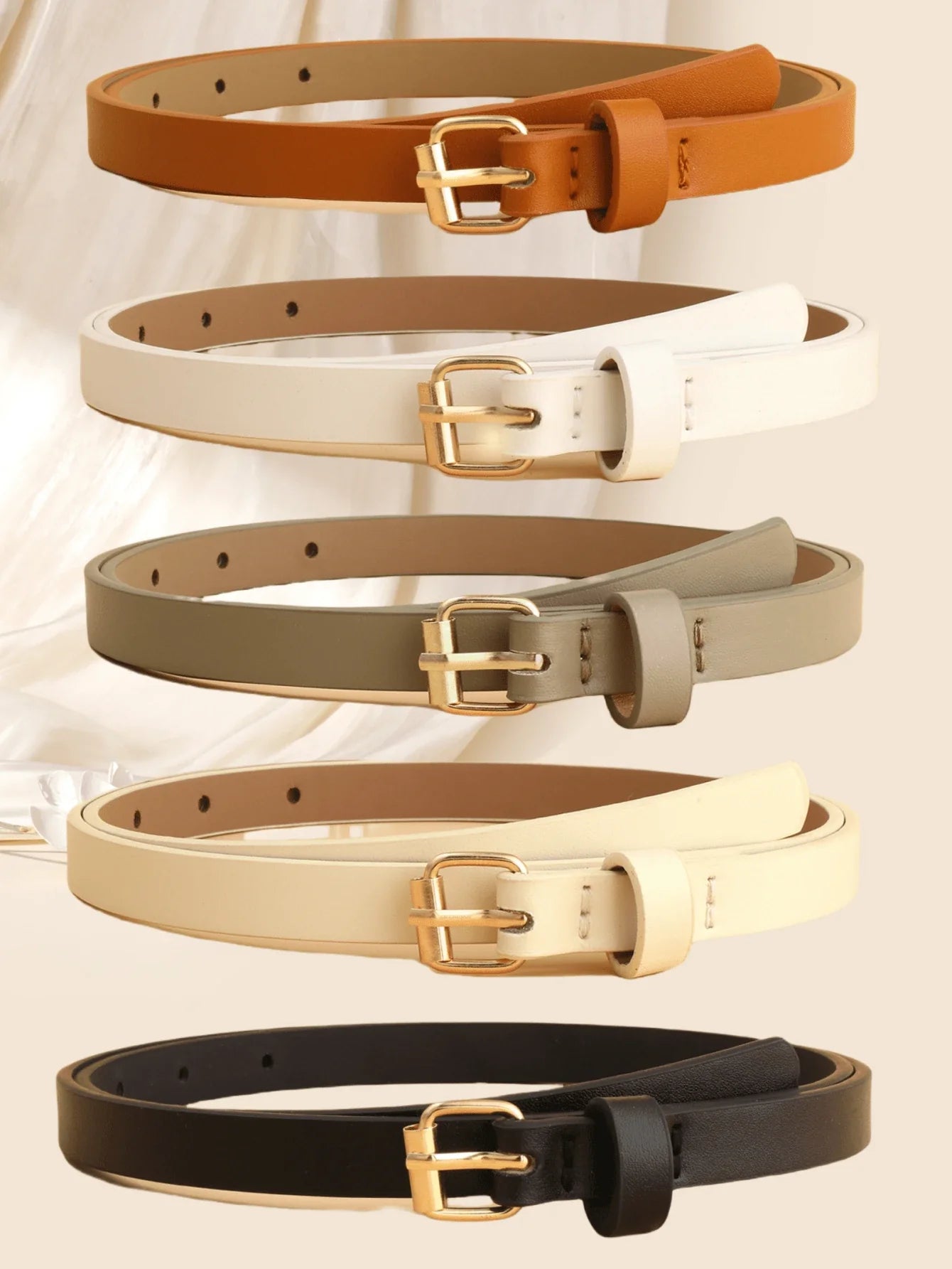 Women's Vintage Square Buckle Belts