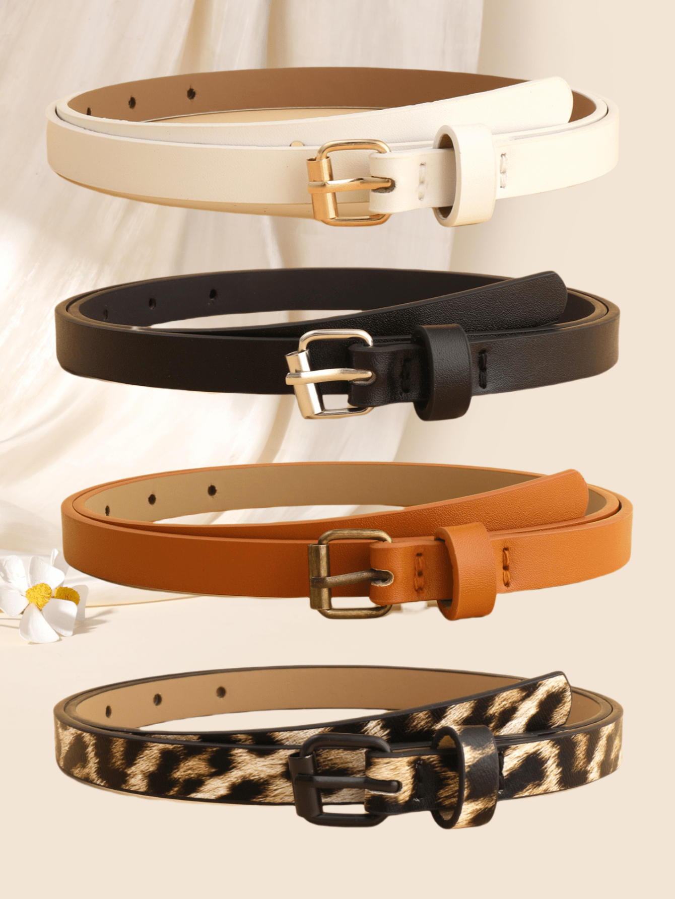 Women's Vintage Square Buckle Belts