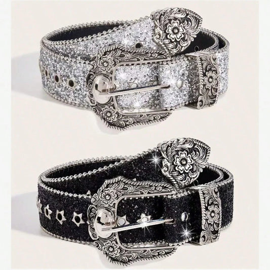 Y2K Western Chunky Waist Belt