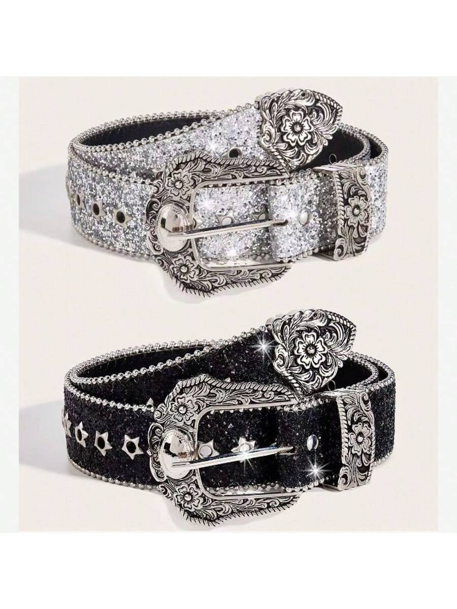 Y2K Western Chunky Waist Belt