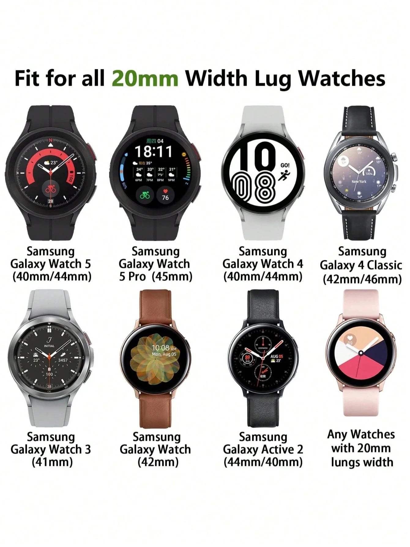Floral Silicone Samsung Watch Band