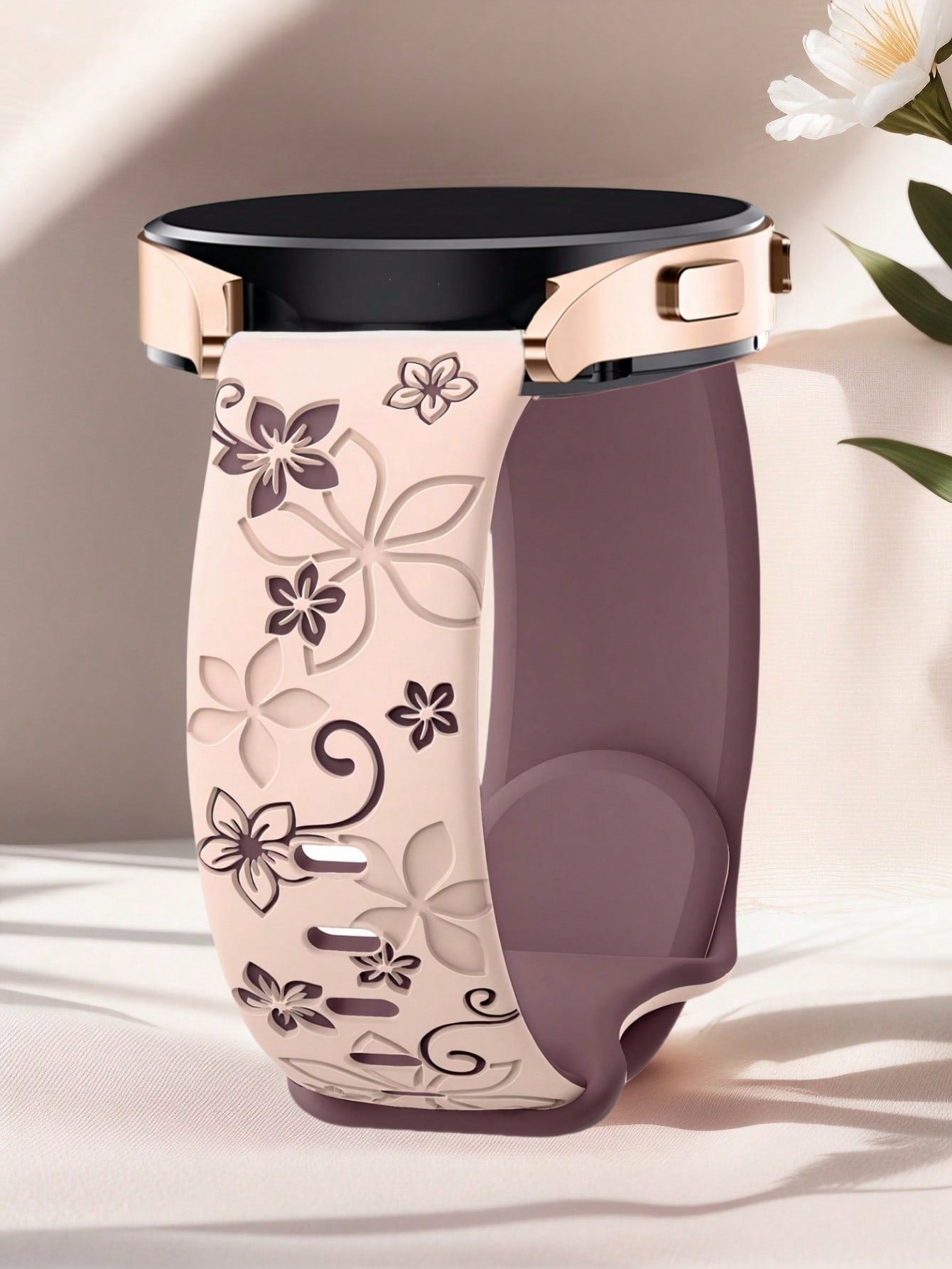 Floral Silicone Galaxy Watch Band