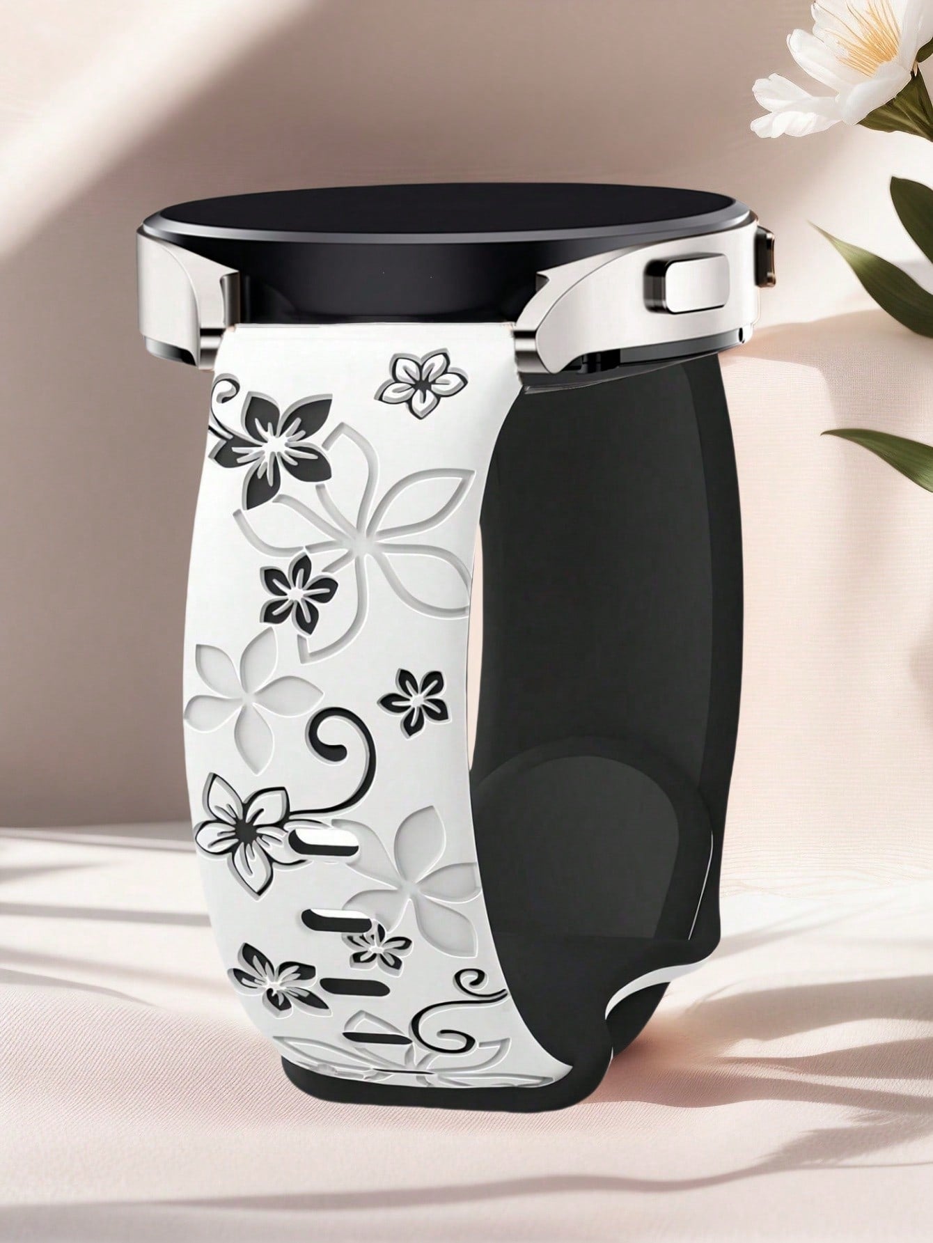 Floral Silicone Samsung Watch Band