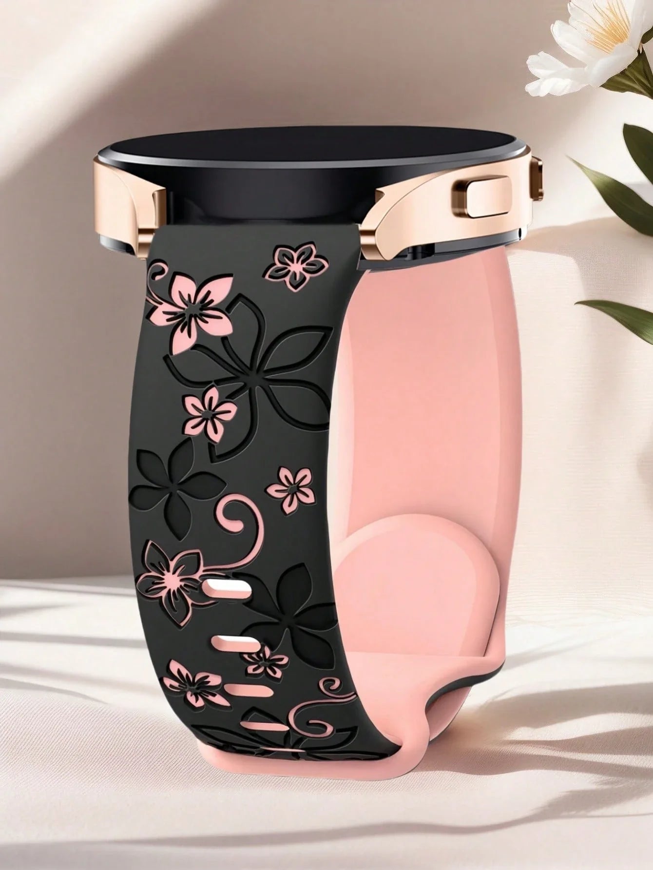 Floral Silicone Galaxy Watch Band