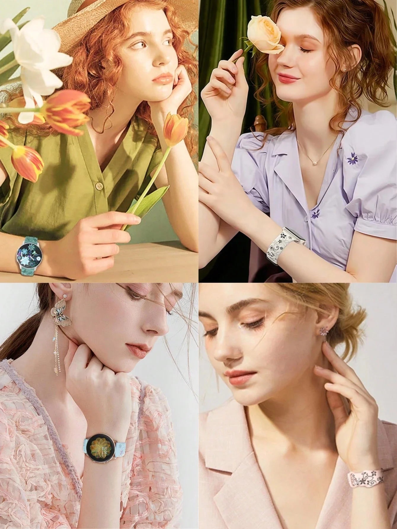 Floral Silicone Galaxy Watch Band
