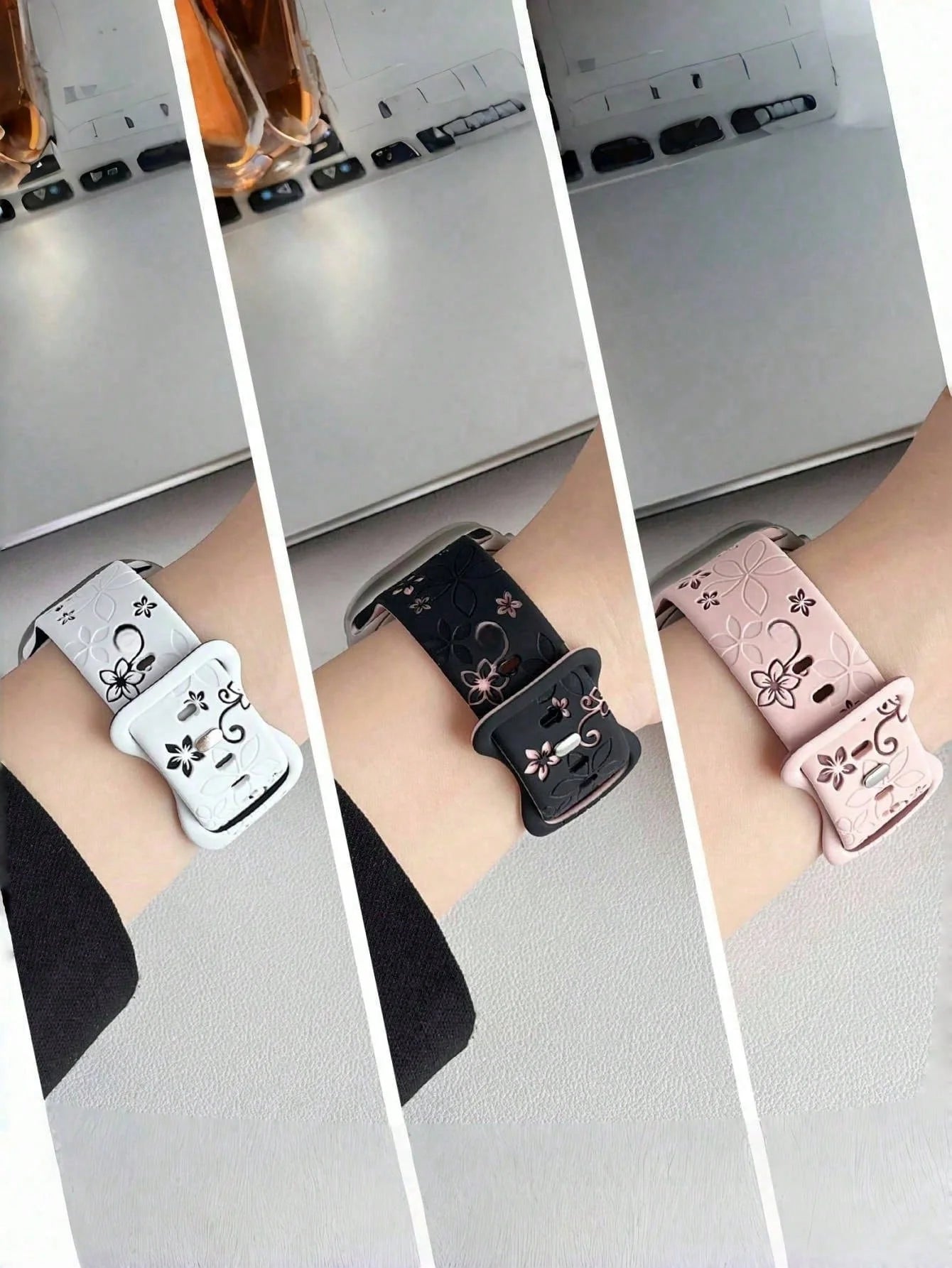 Floral Silicone Galaxy Watch Band
