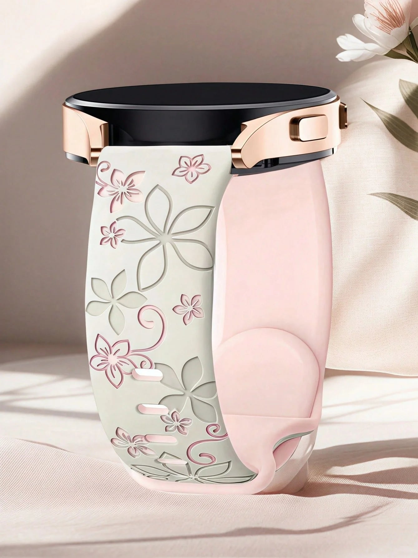 Floral Silicone Samsung Watch Band