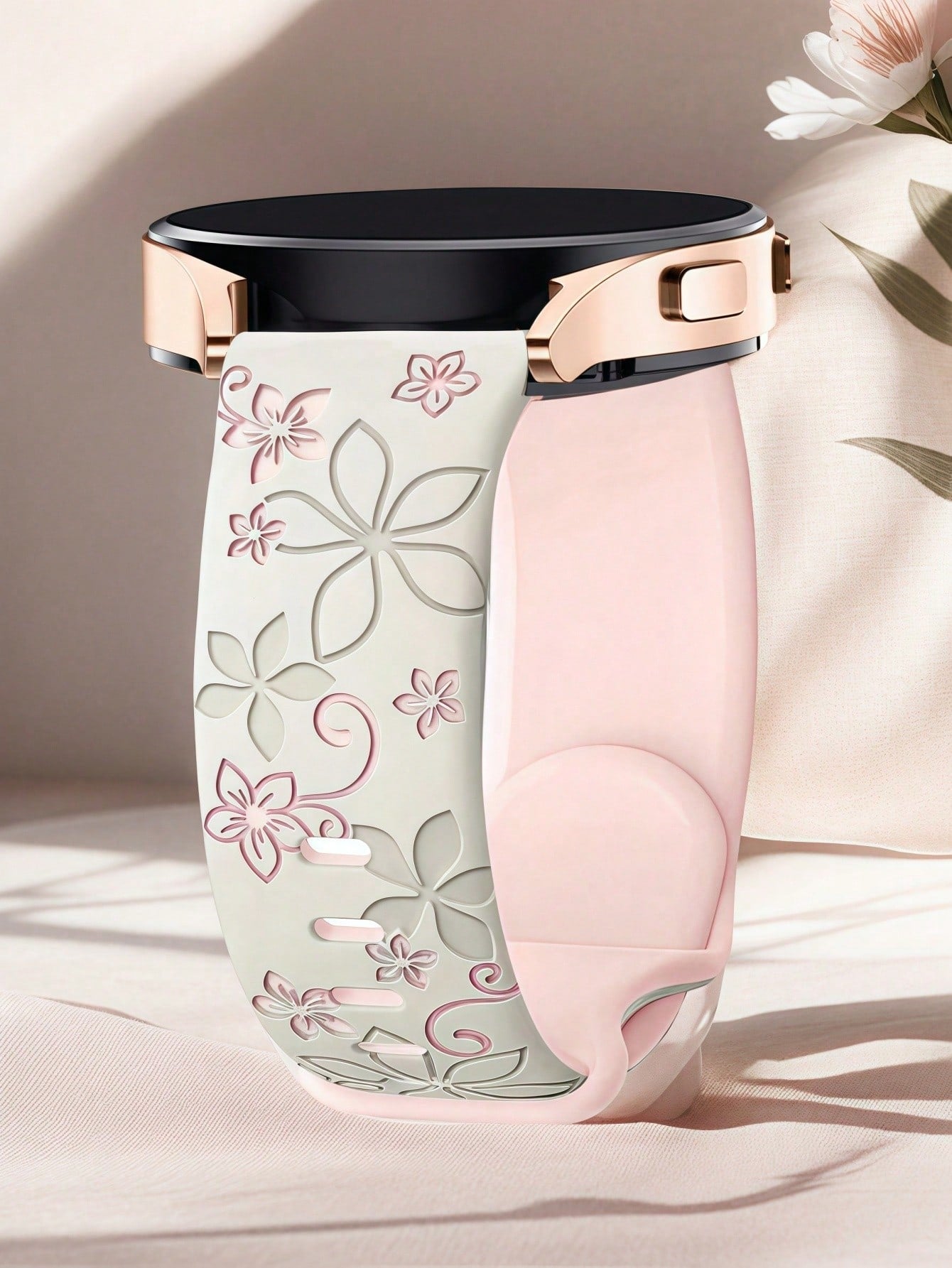 Floral Silicone Galaxy Watch Band