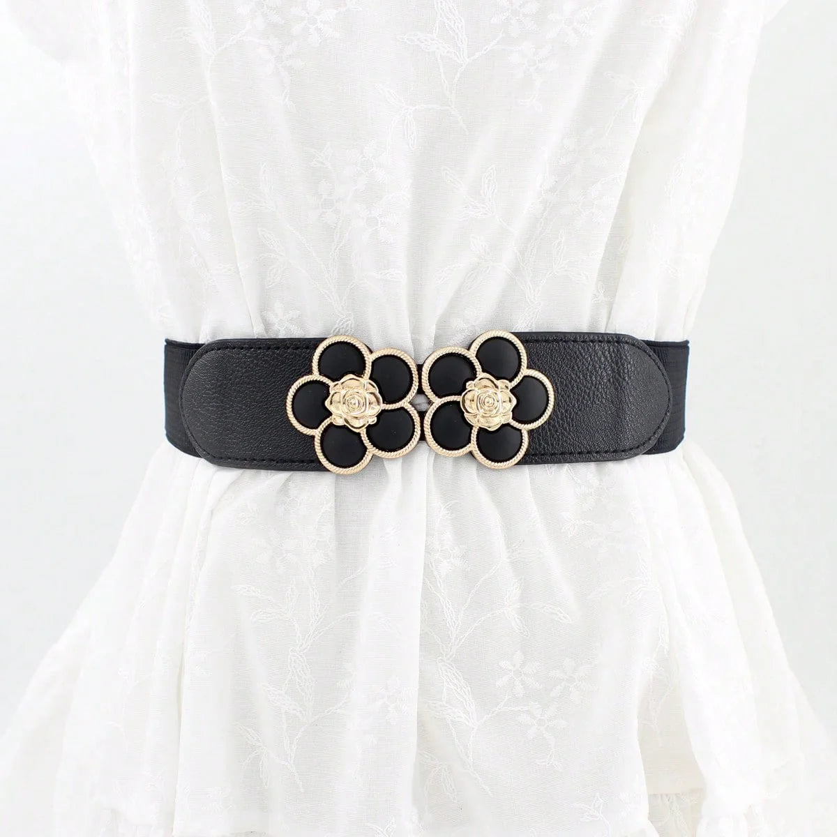 Women's Solid Color Elastic Belts