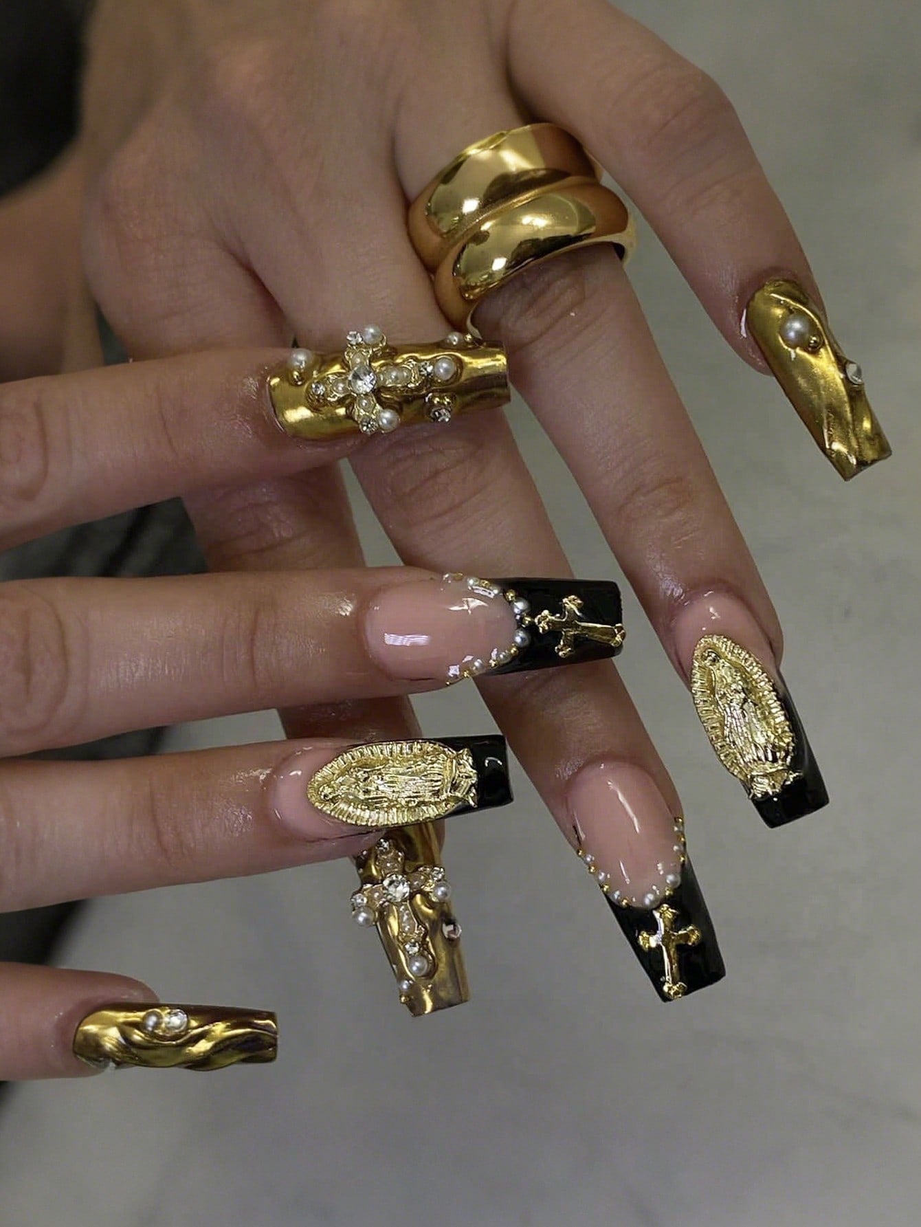 24pcs Luxury 3D Nail Stickers