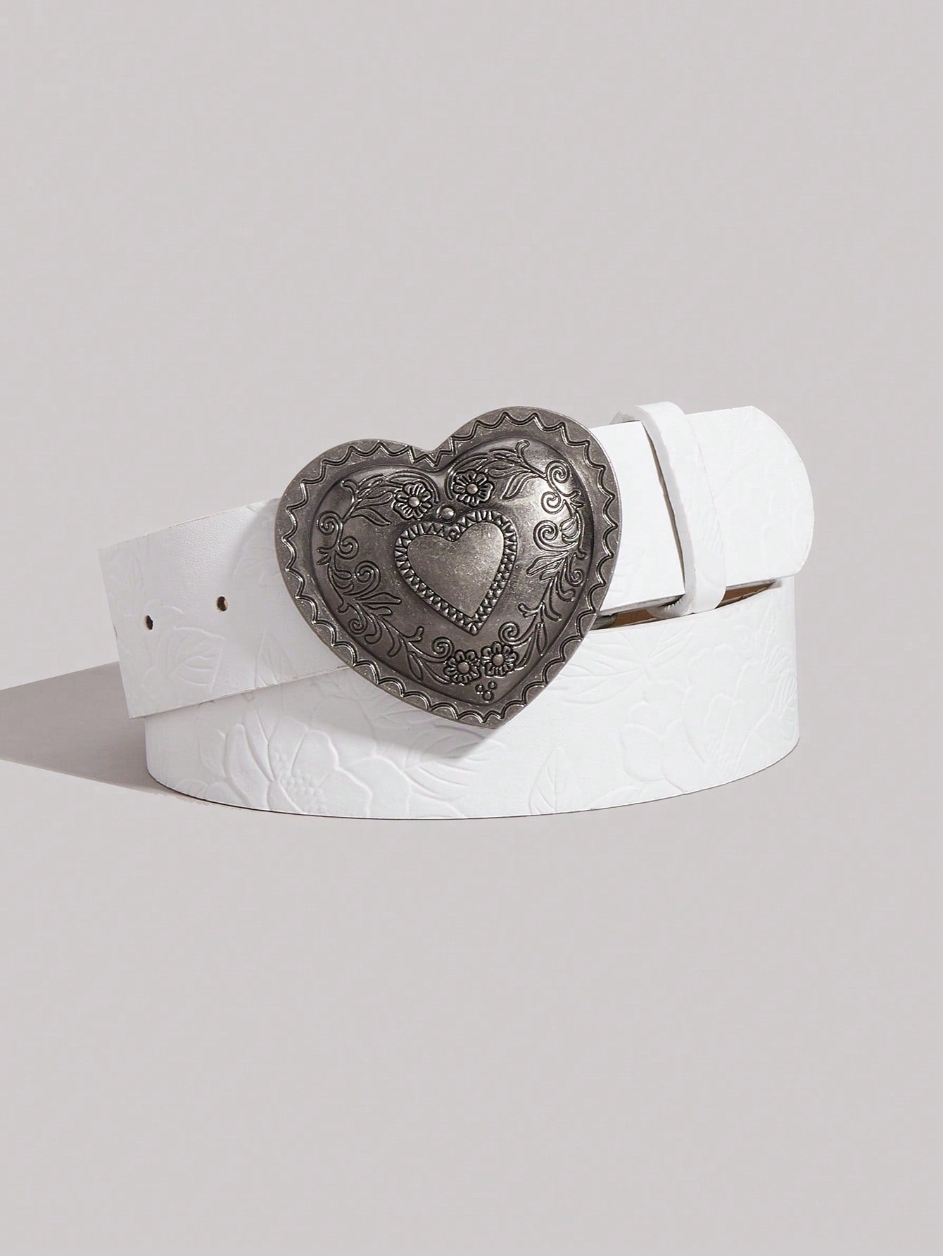 Vintage Printed PU Leather Belt