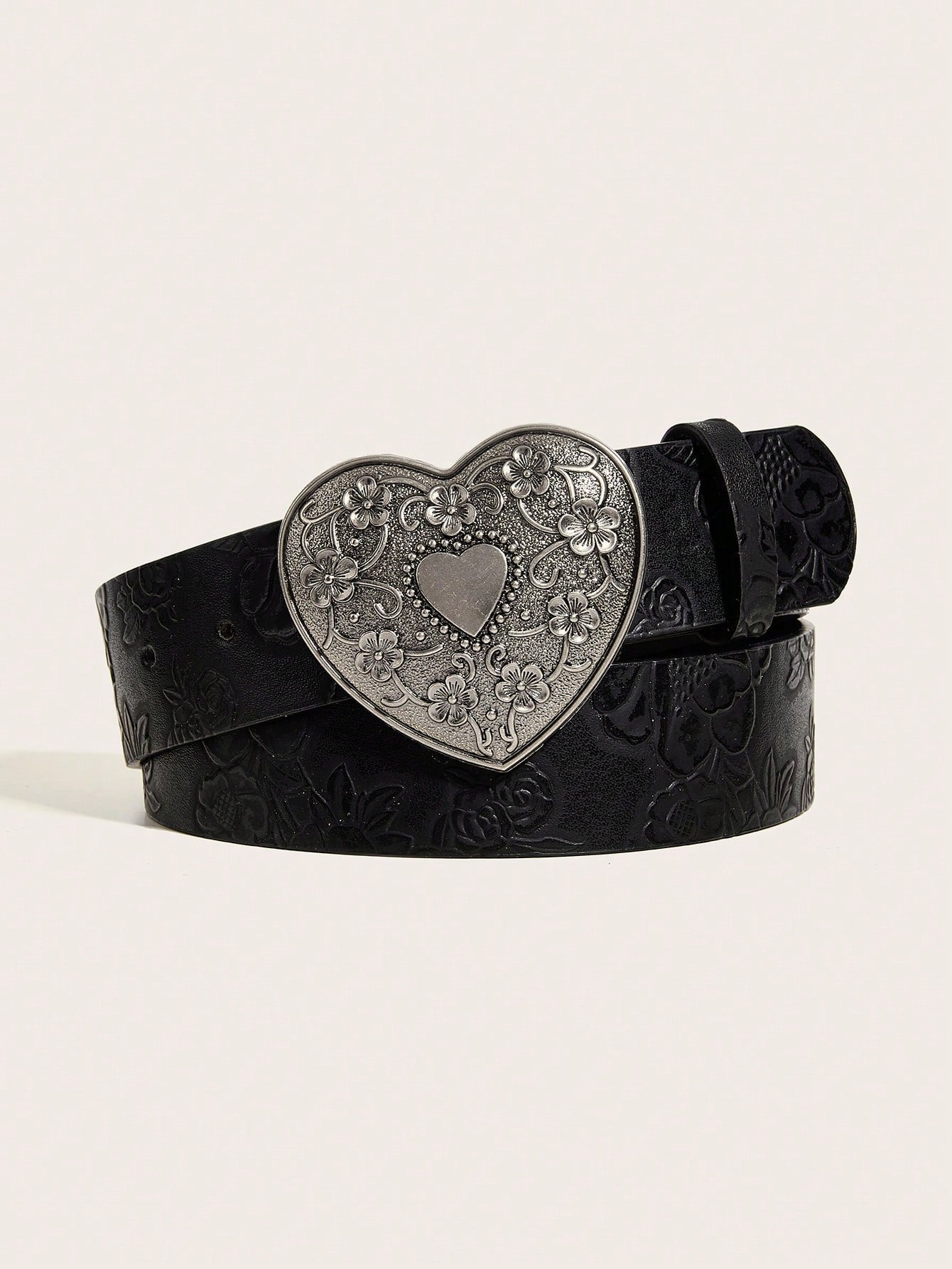 Vintage Printed PU Leather Belt