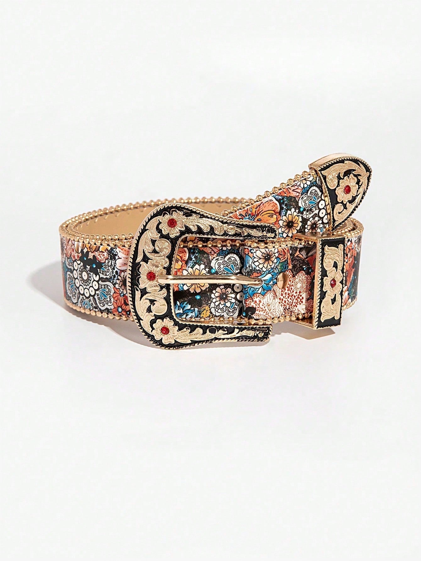 Vintage Western Bull & Dragon Belt