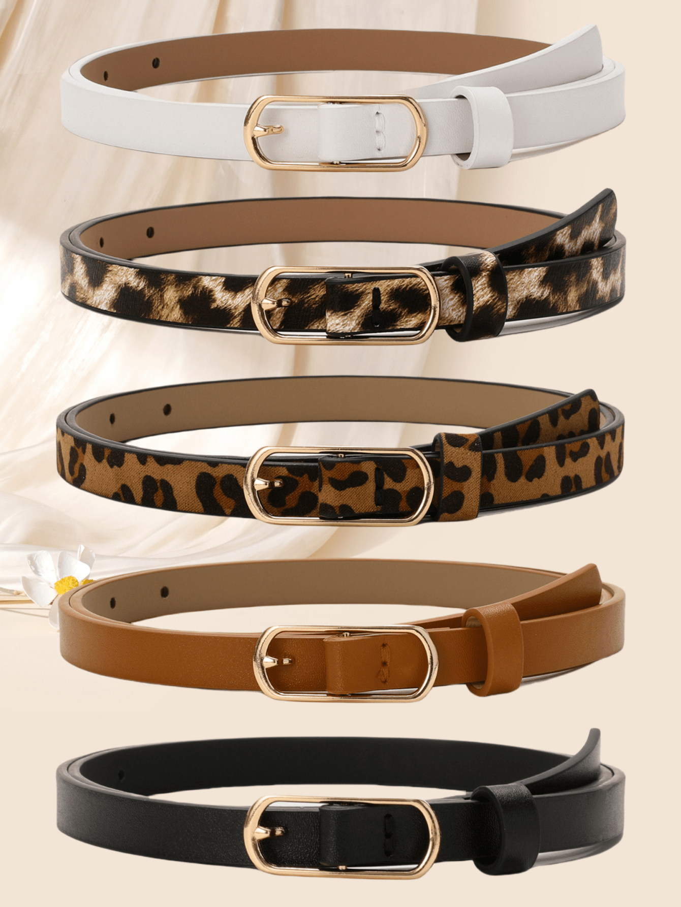 Women's Vintage Square Buckle Belts