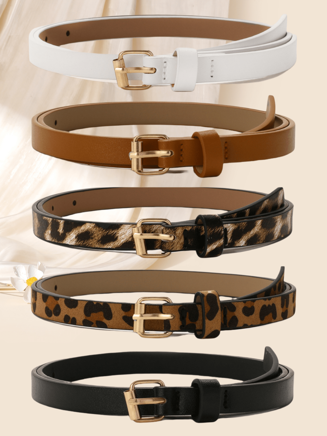 Women's Vintage Square Buckle Belts