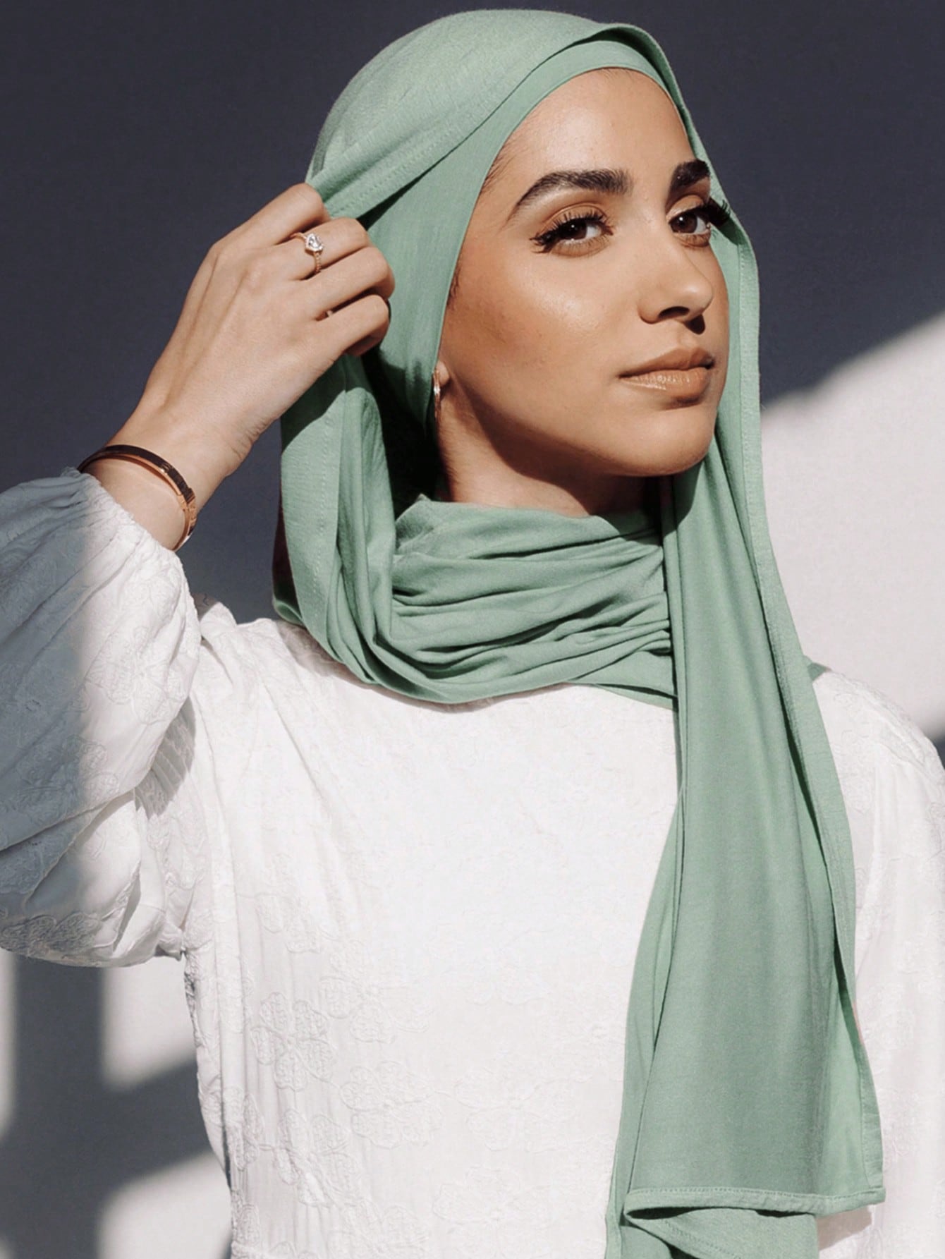 2PCS Jersey Hijab Undercap Set