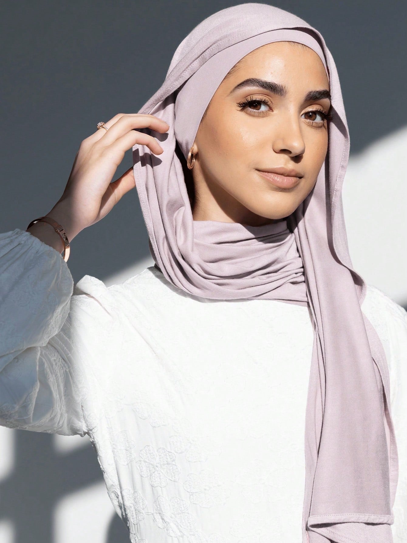 2PCS Jersey Hijab Undercap Set