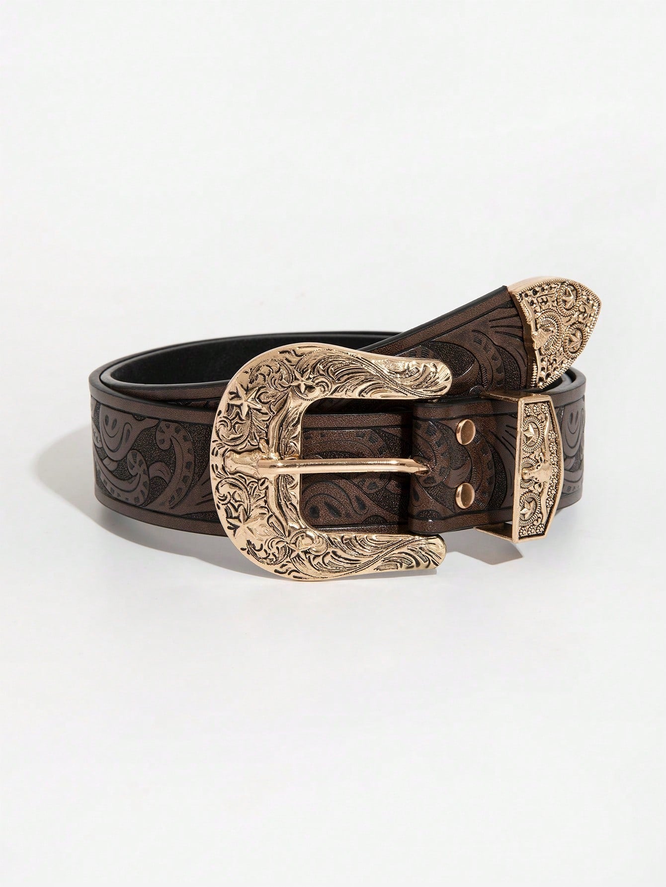 Vintage Western Bull & Dragon Belt