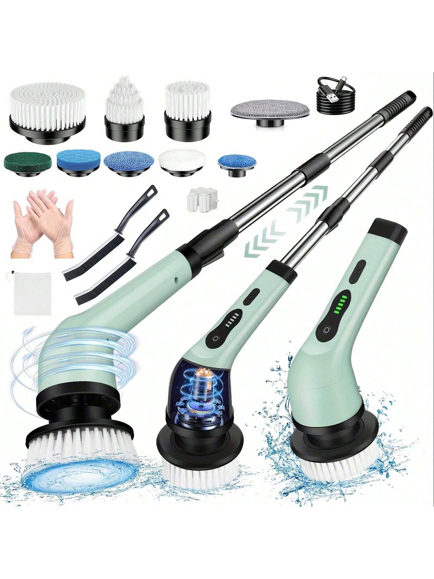 13-in-1 Electric Rotary Scrubber