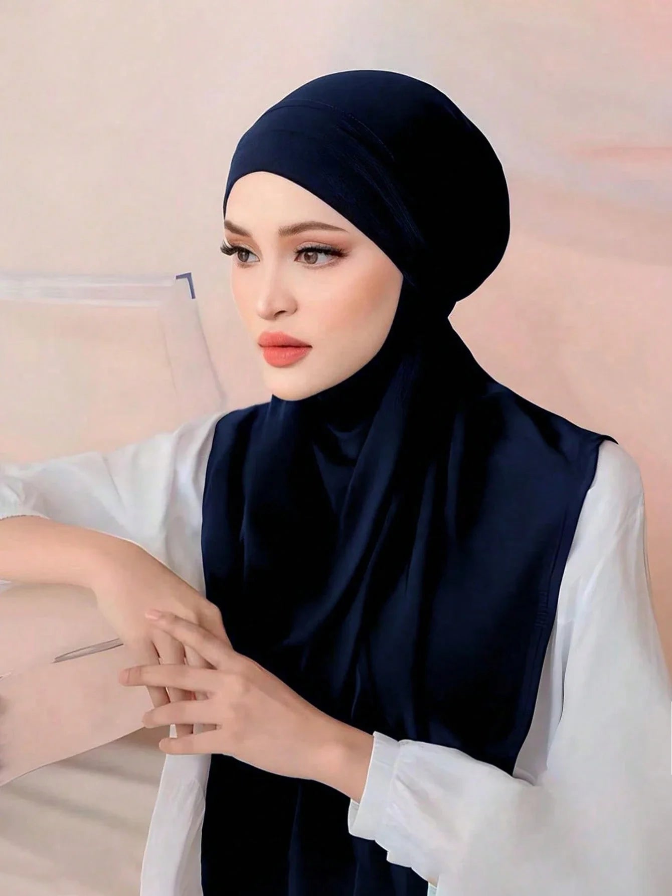 L Size Viscose Instant Hijab