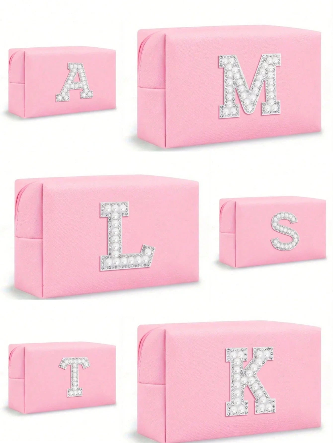 Women’s Monogram PU Makeup Bag