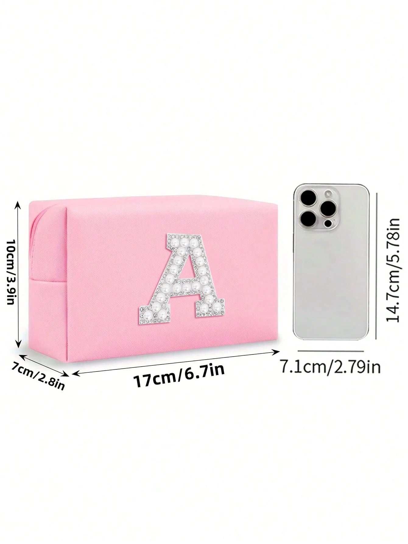 Women’s Monogram PU Makeup Bag