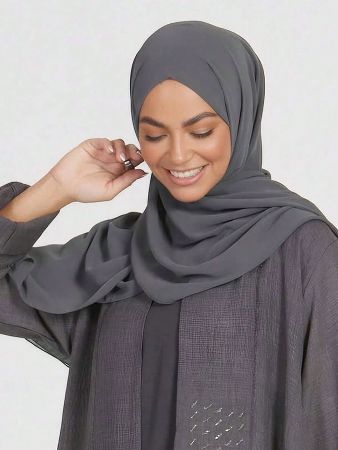 Solid Color Chiffon Hijab Scarf