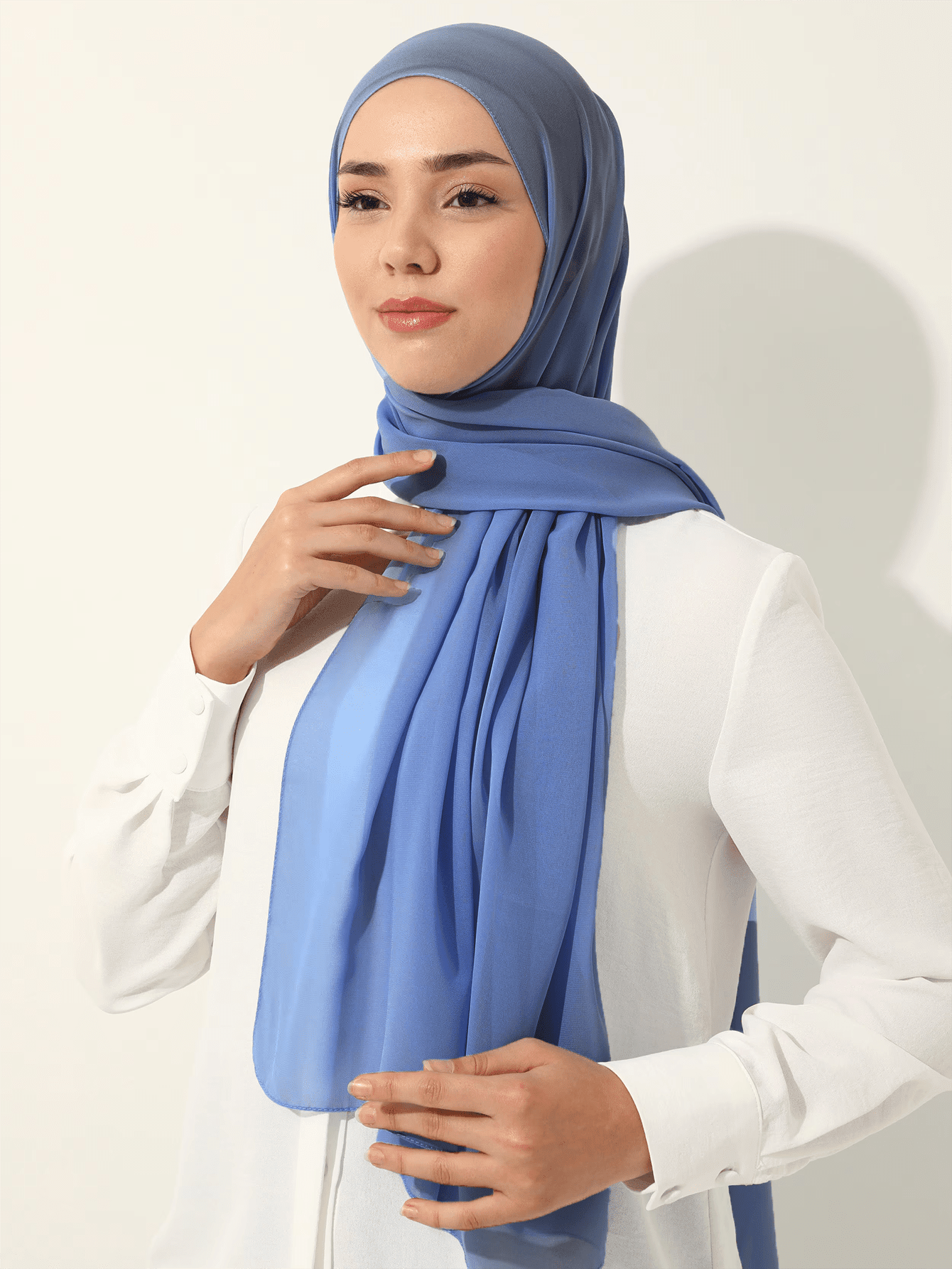 Solid Color Chiffon Hijab Scarf