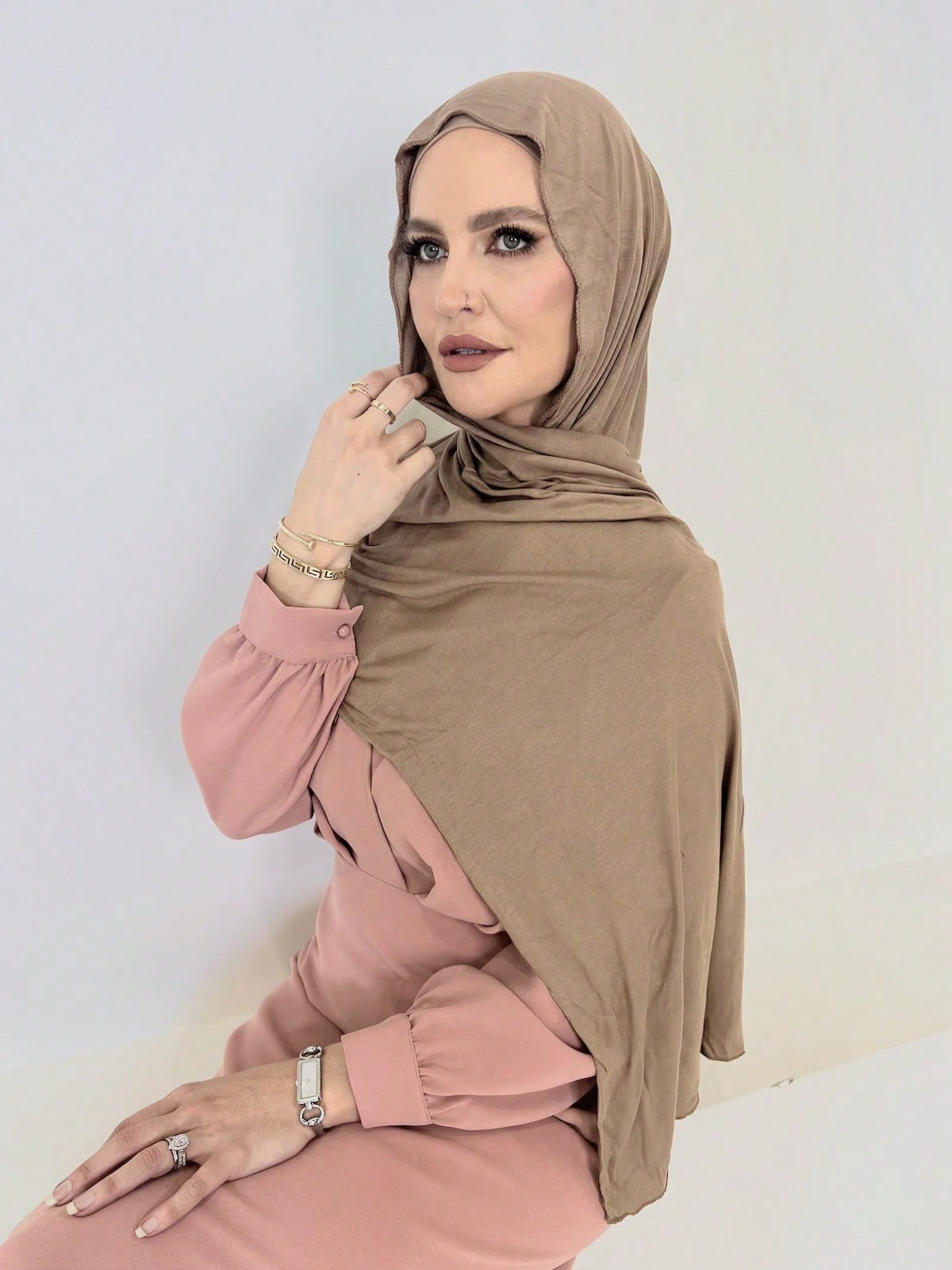 Soft Solid Color Jersey Hijab