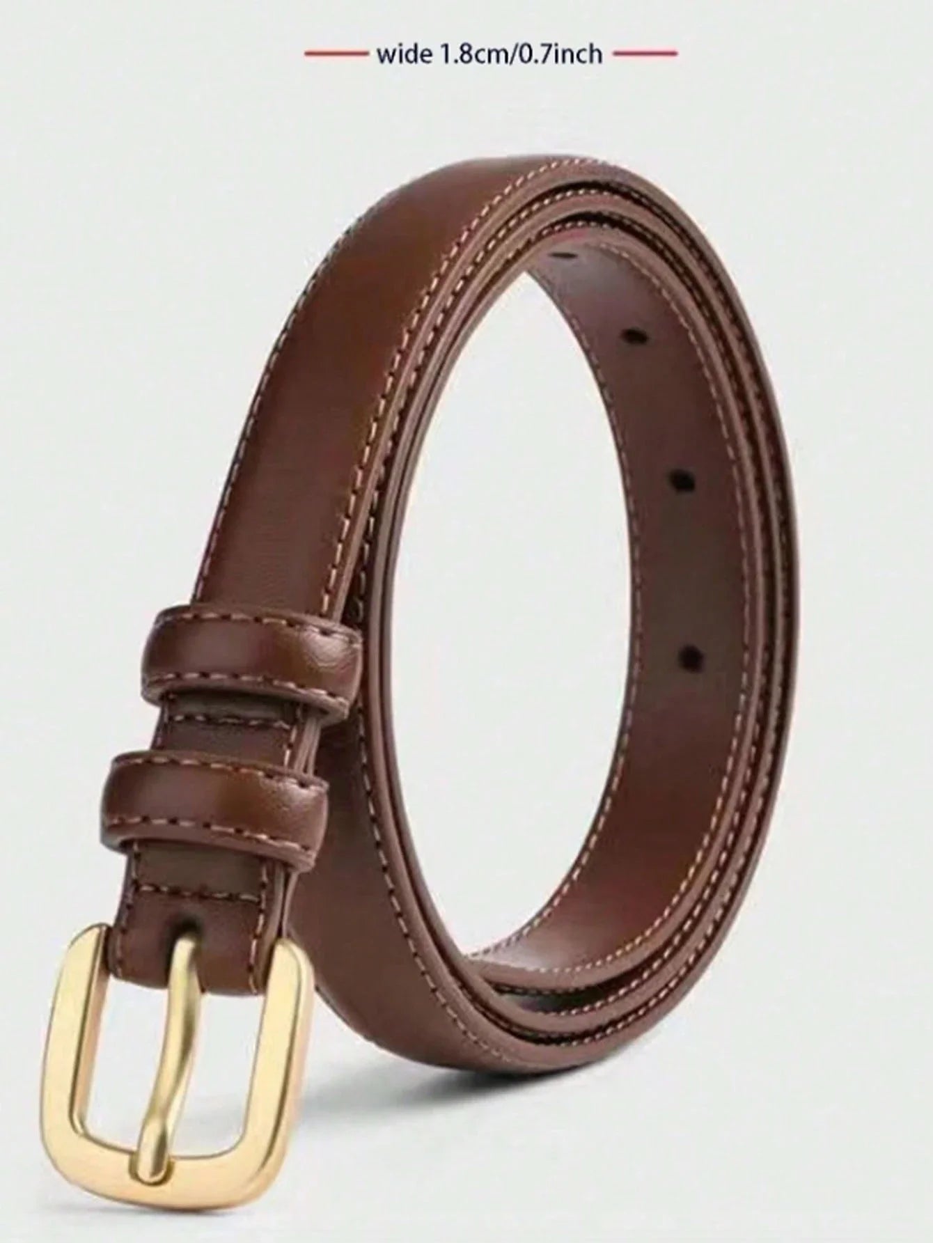 Women's Thin Needle Buckle Belts