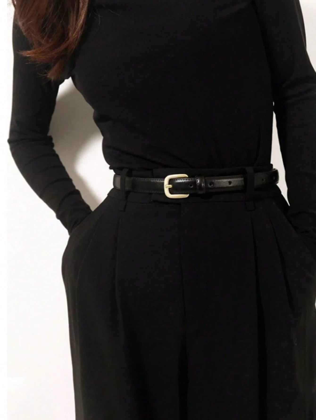 Women's Thin Needle Buckle Belts