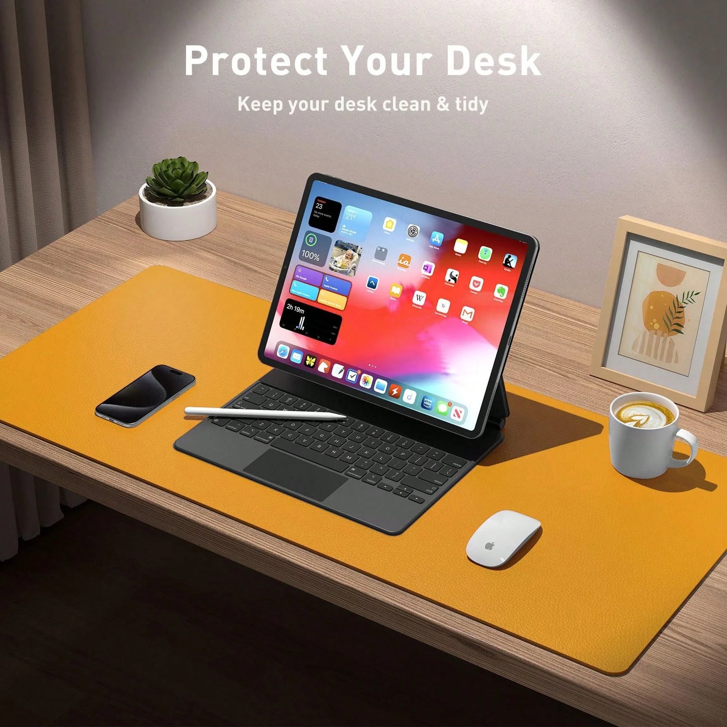 Super Large Pink Desk Pad