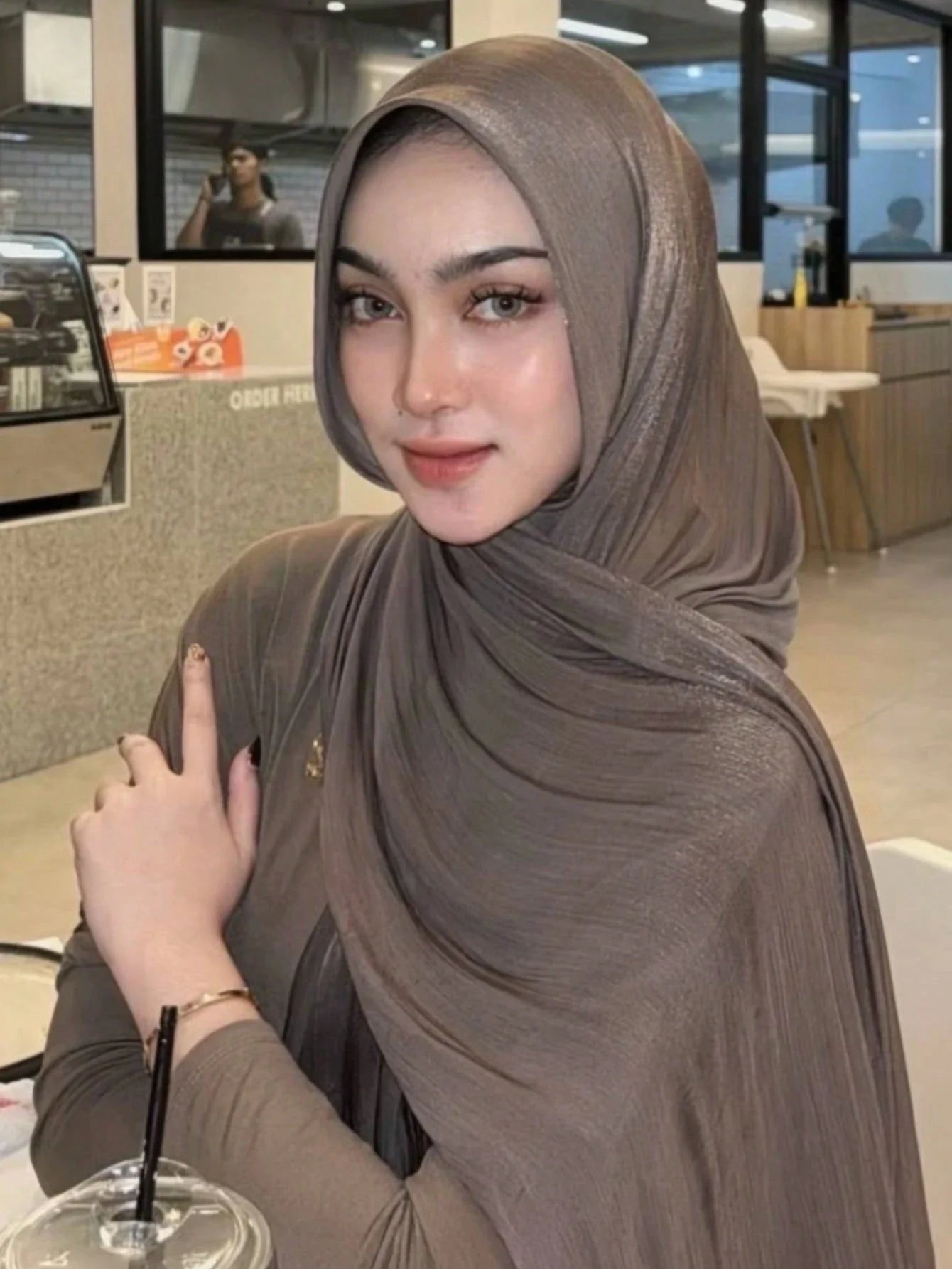 Basic Solid Color Silk Hijab