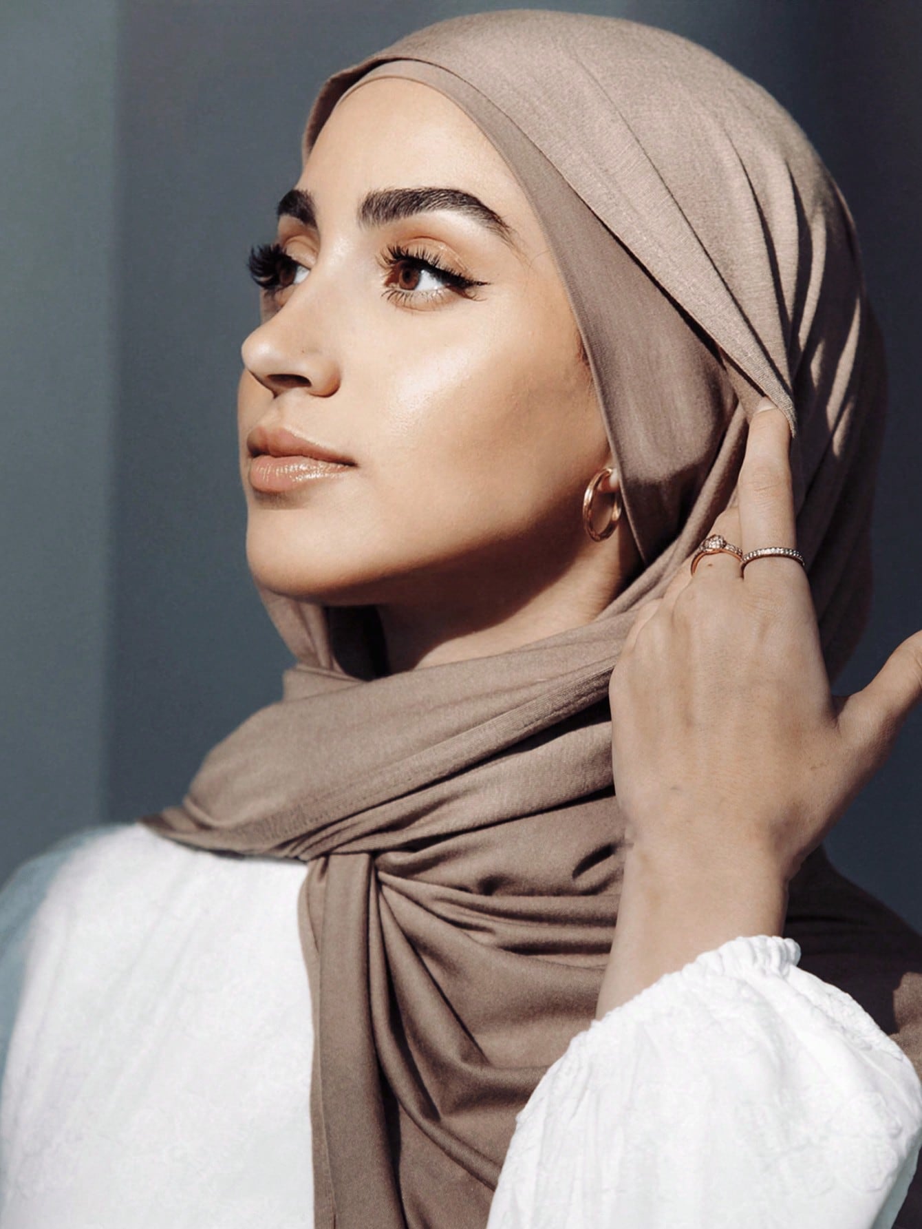 2PCS Jersey Hijab Undercap Set