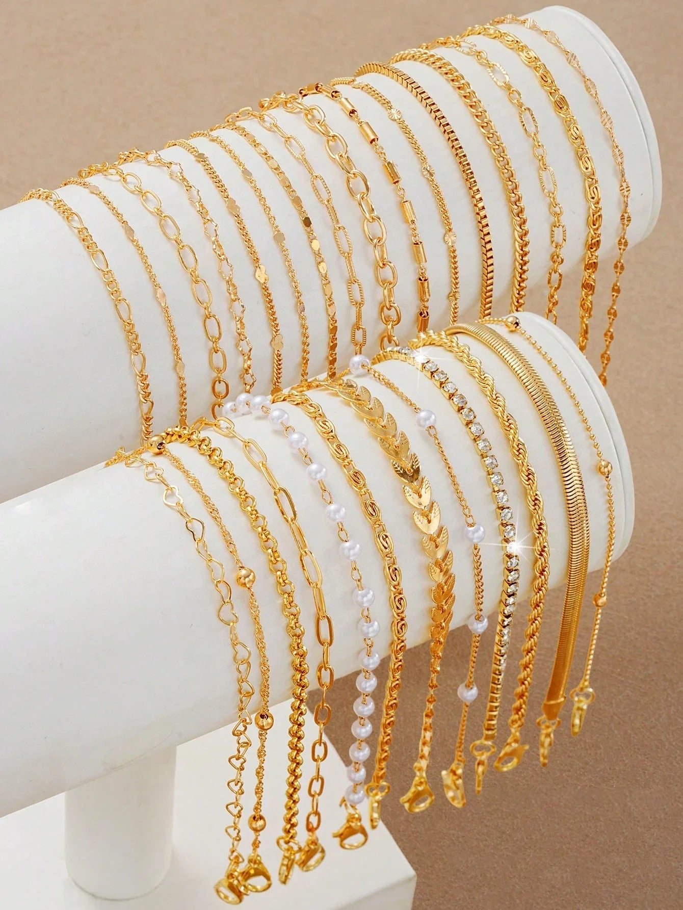 Women’s Layered Heart Bracelet Set