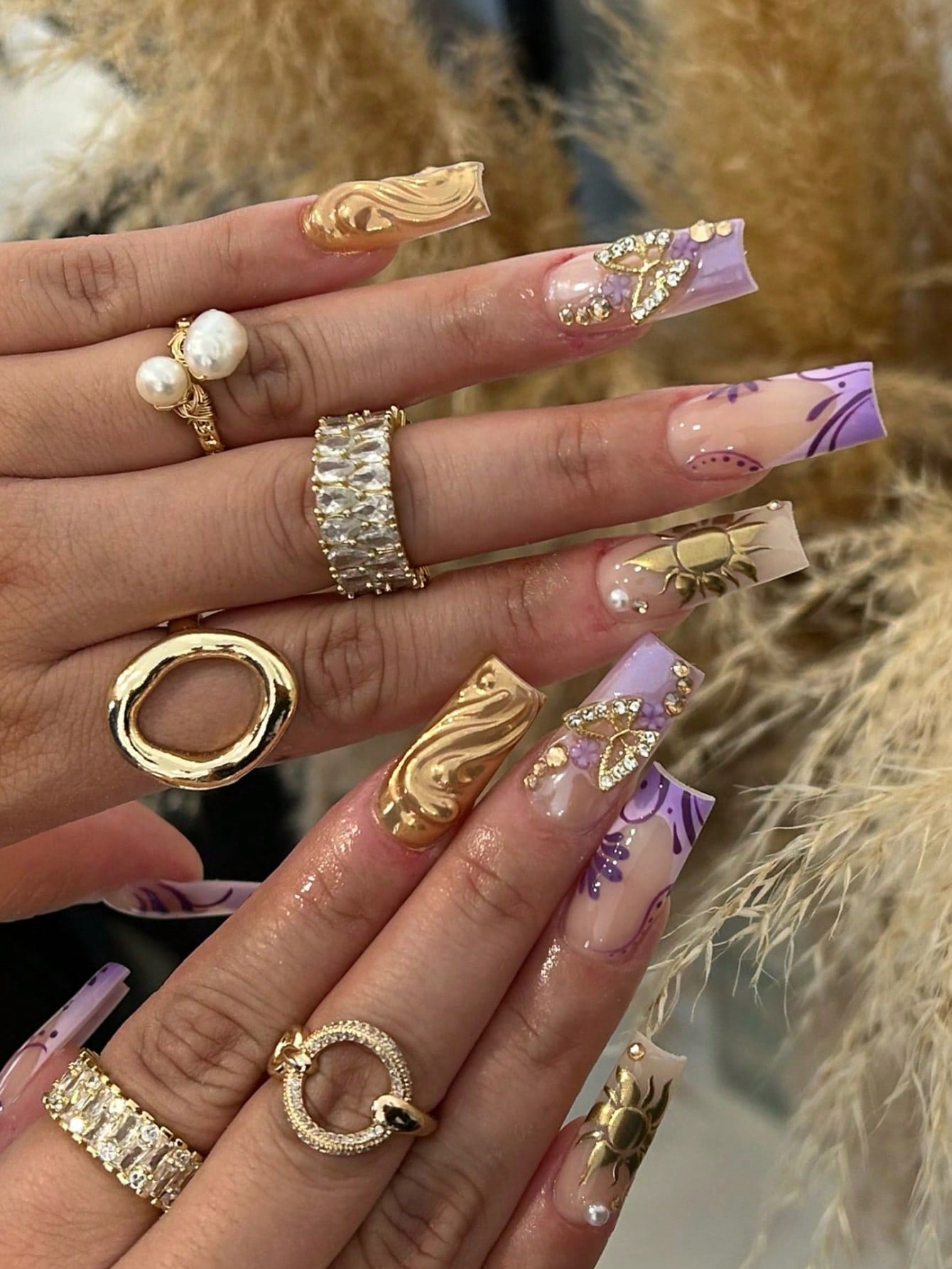 24pcs Luxury 3D Nail Stickers