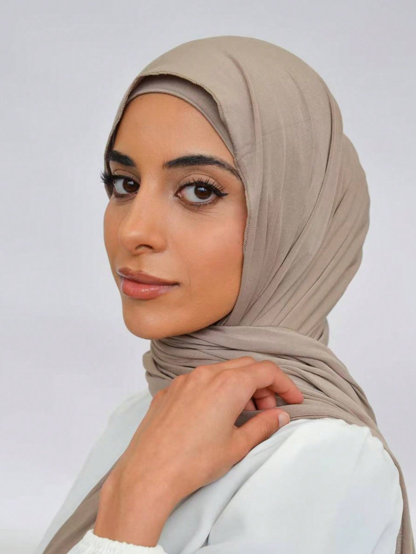 Soft Solid Color Jersey Hijab