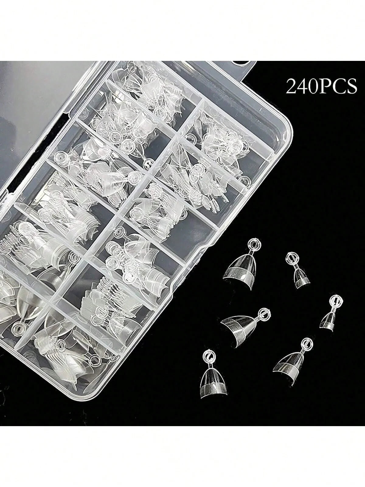 240pcs Almond Shaped False Nails
