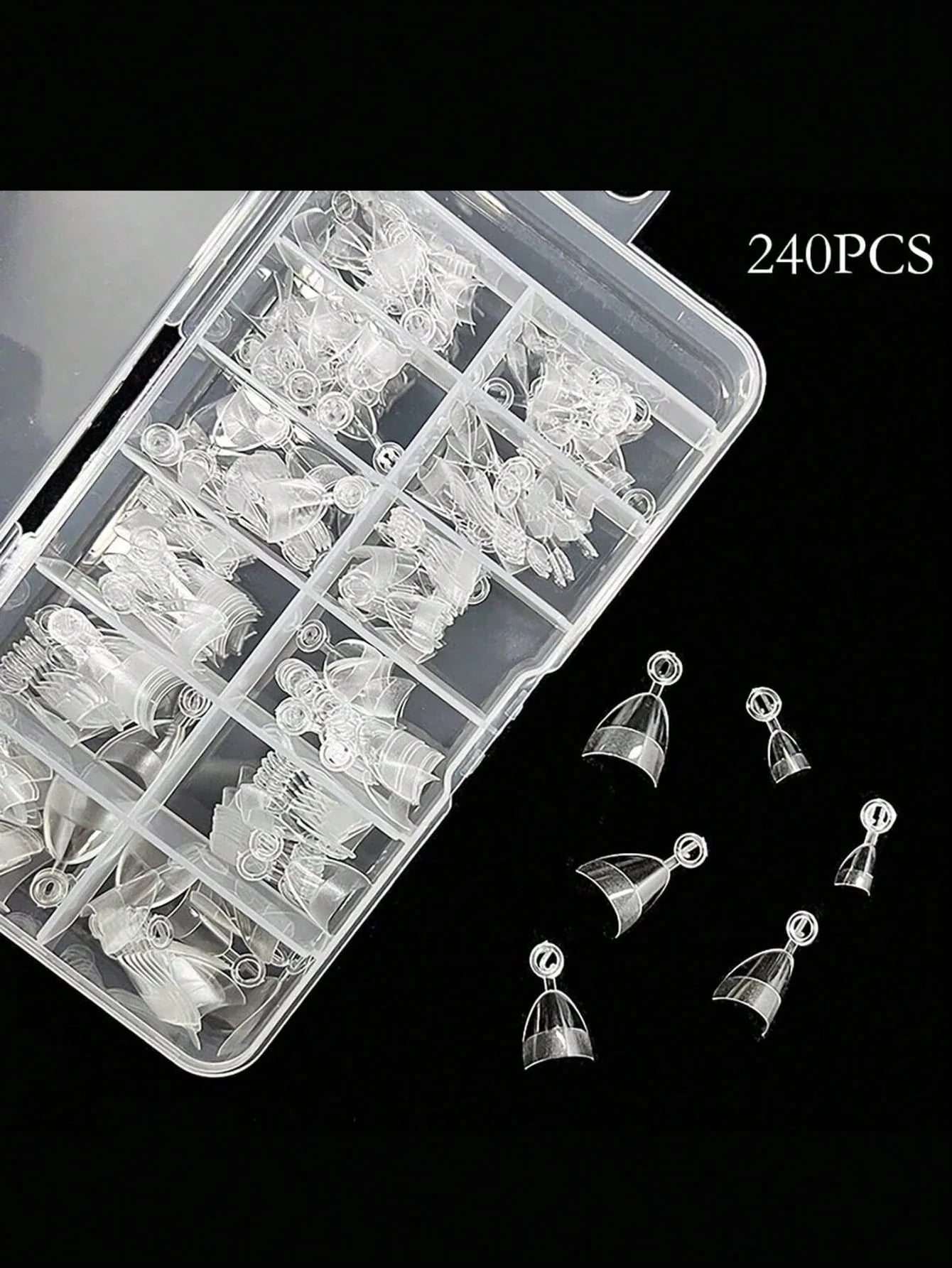 240pcs Almond Shaped False Nails