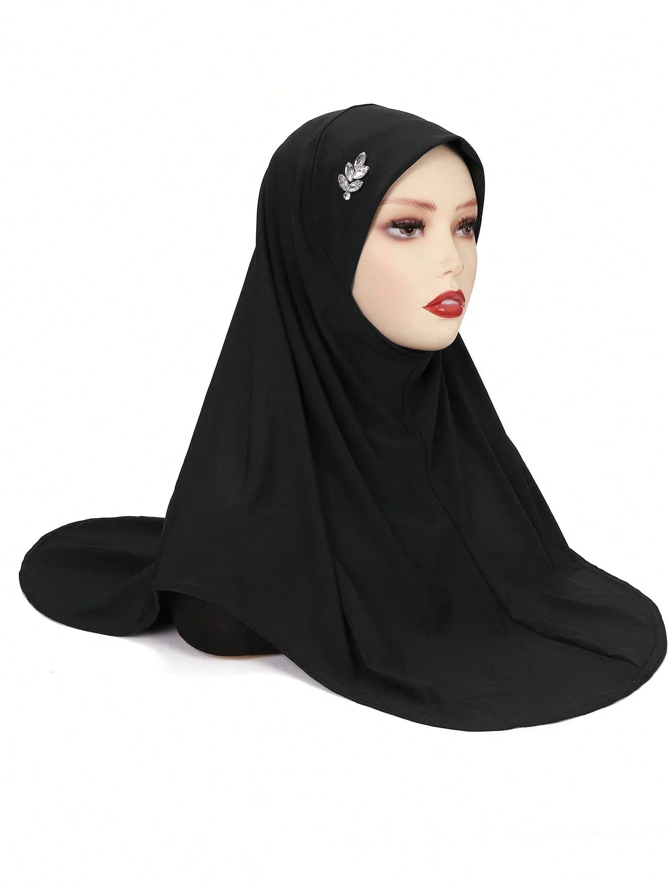 Instant Hijab With Leaf Crystal