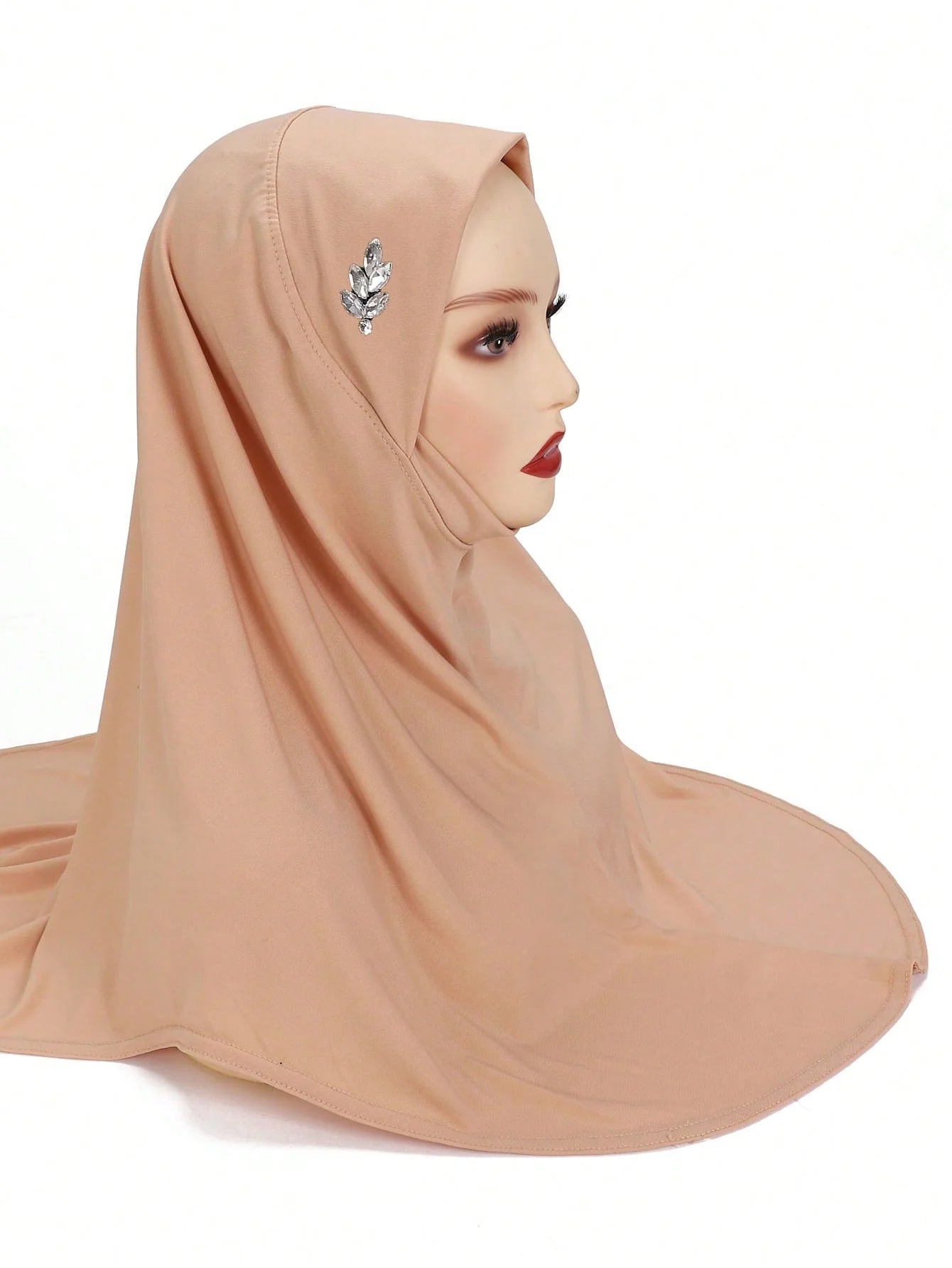 Instant Hijab With Leaf Crystal