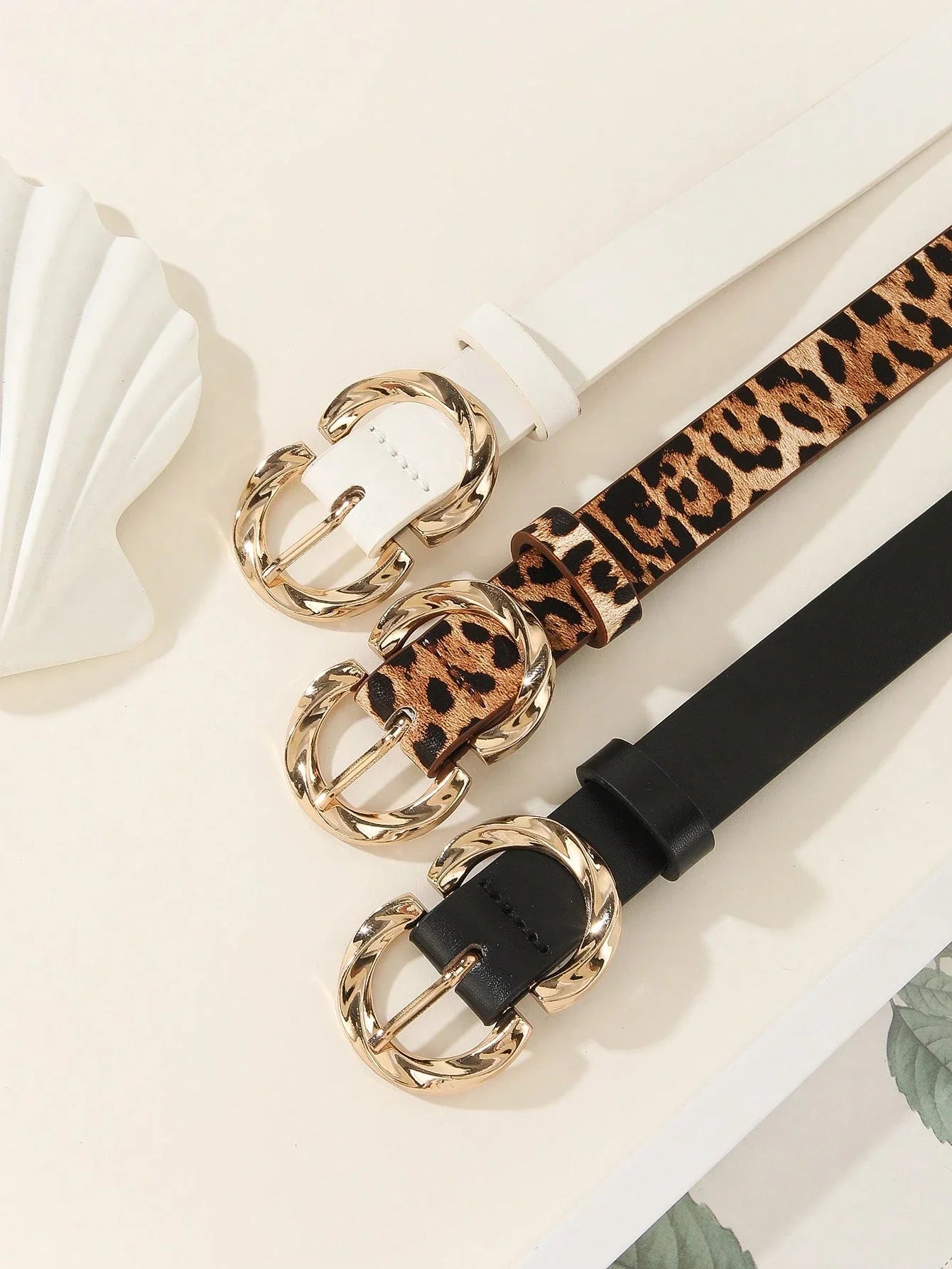 Women's Double-Layer Buckle Belts