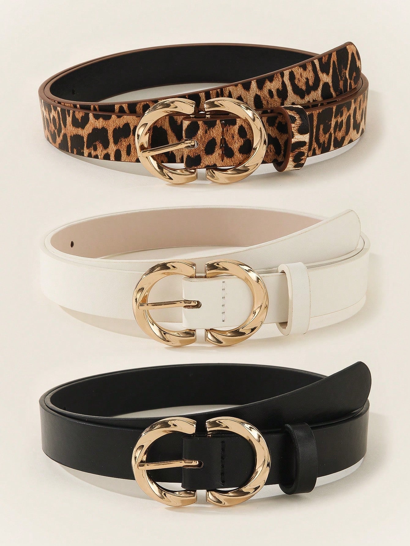 Women's Double-Layer Buckle Belts