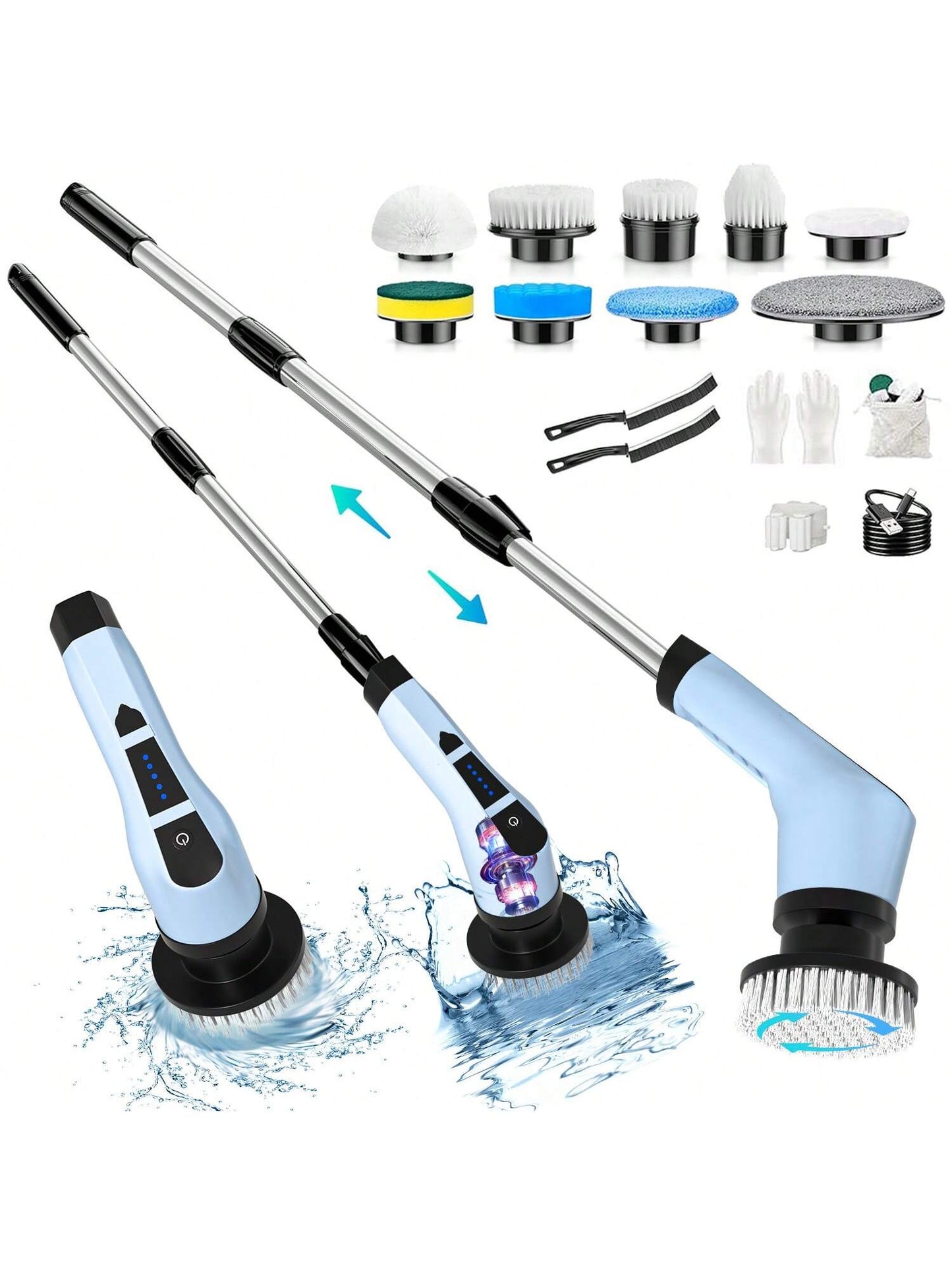 13-in-1 Electric Rotary Scrubber