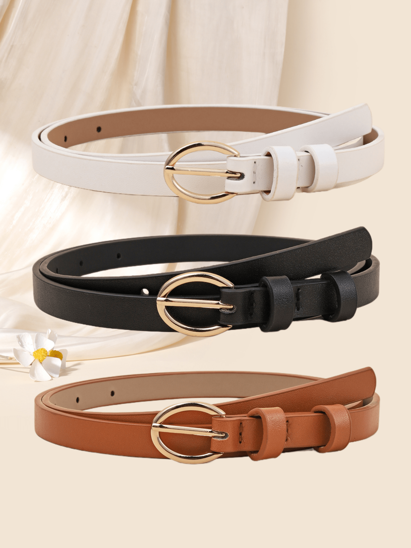 Women's Vintage Square Buckle Belts