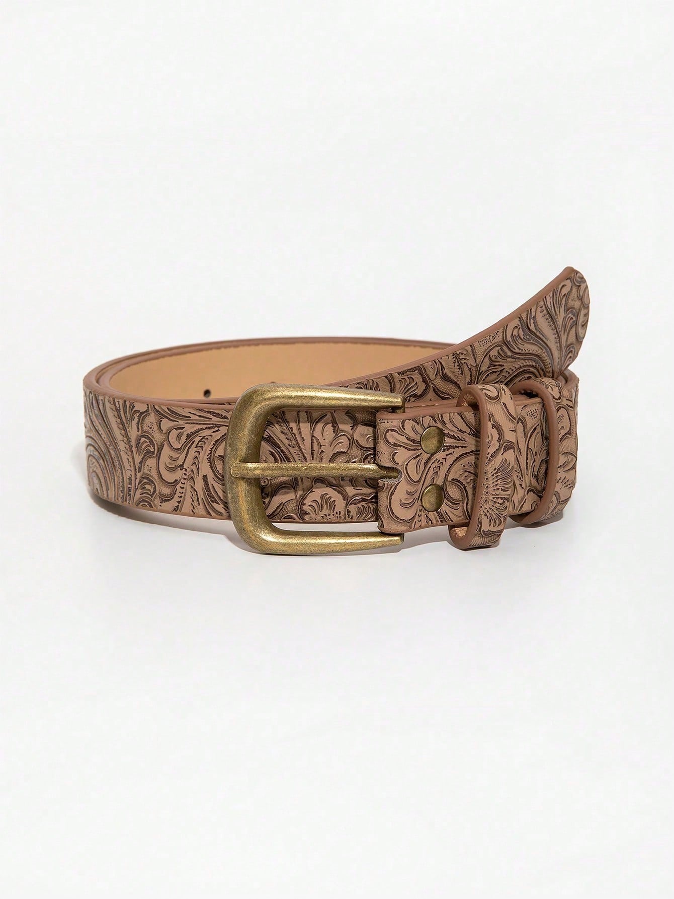 Women's Retro Square Buckle Belt