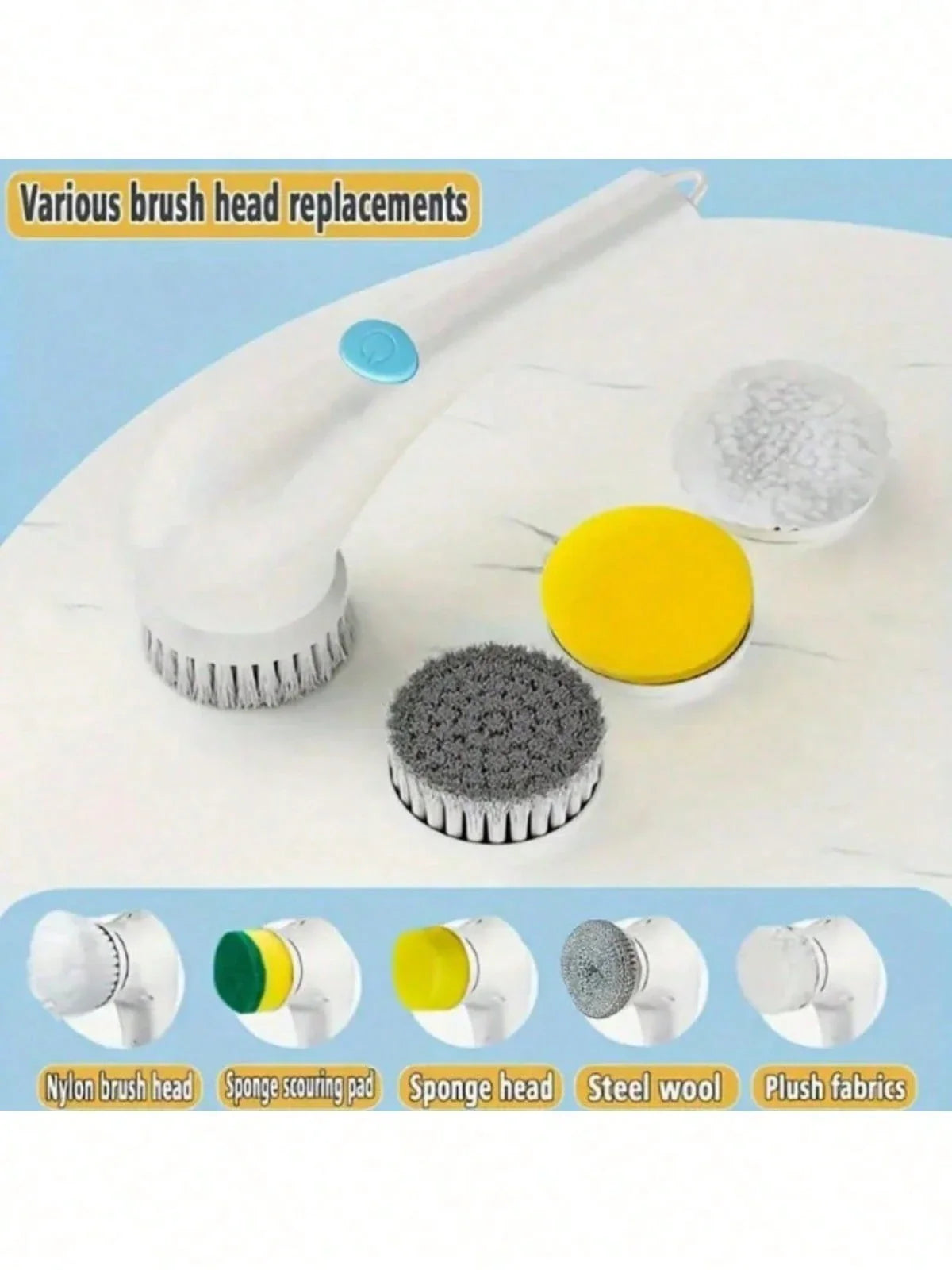 Multifunction Electric Rotating Cleaning Brush