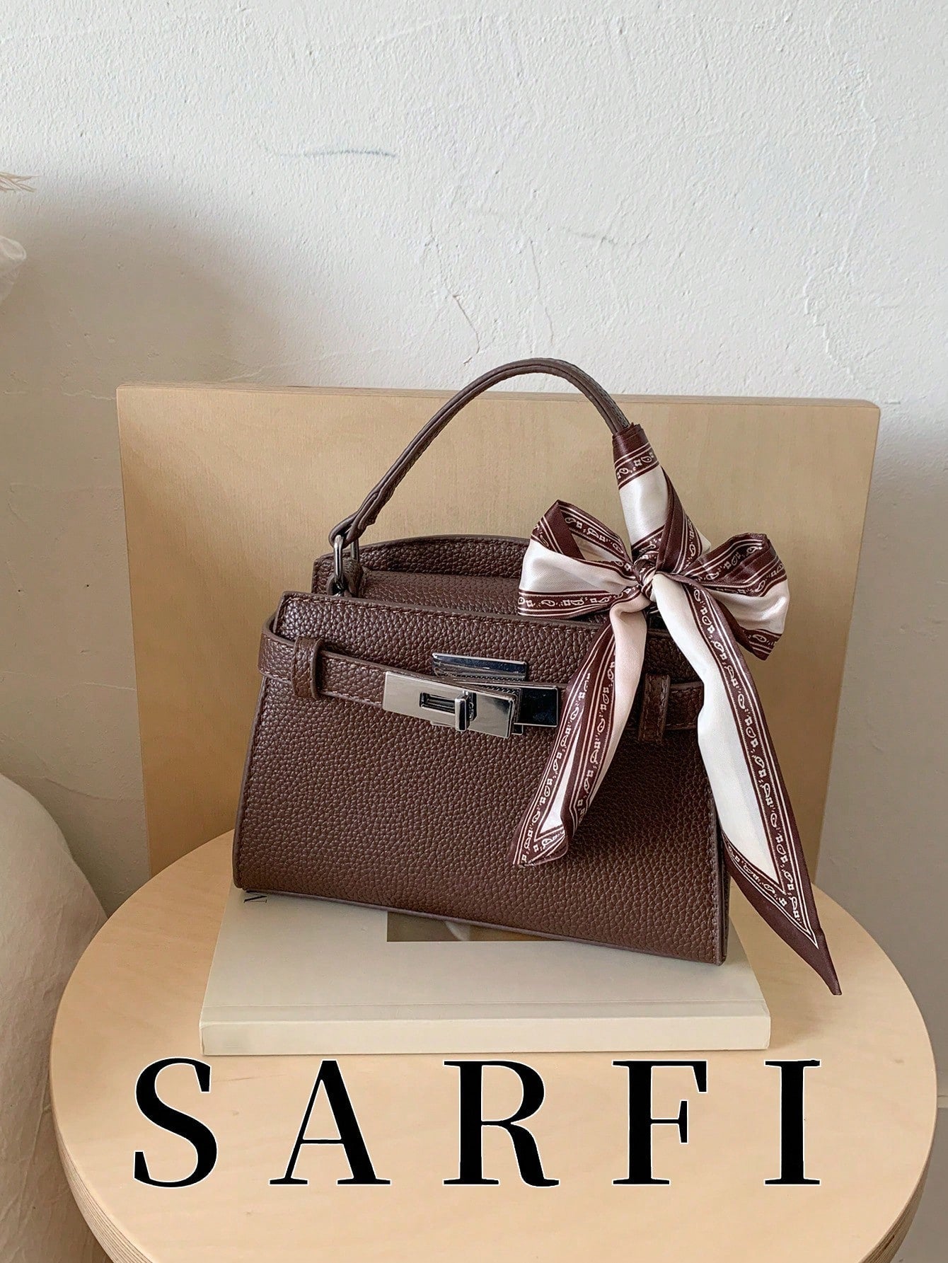 Women’s Litchi Grain Crossbody Handbag