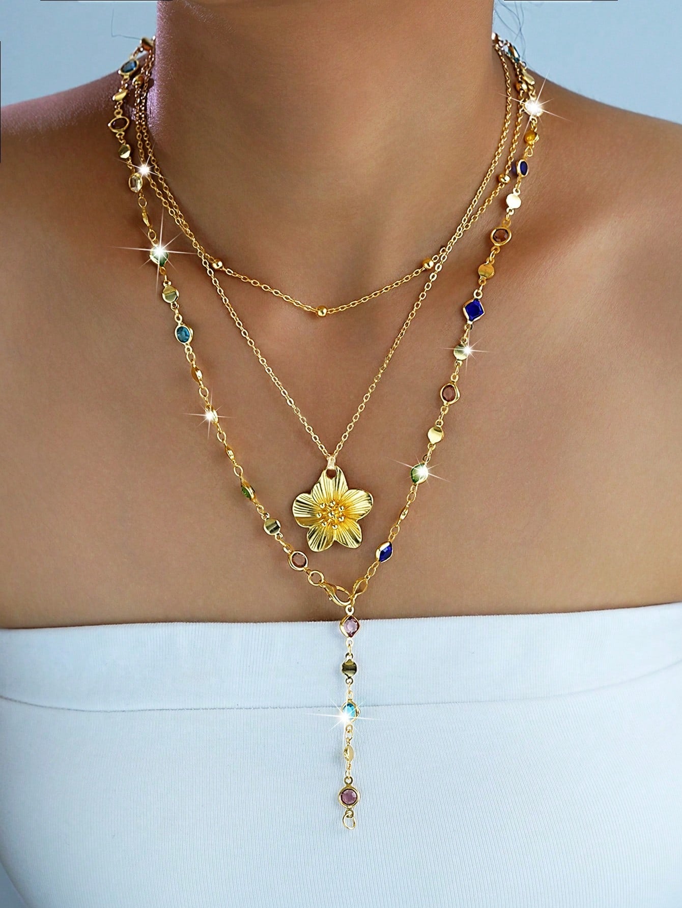 Women’s Bohemian Shell Pearl Necklace Set